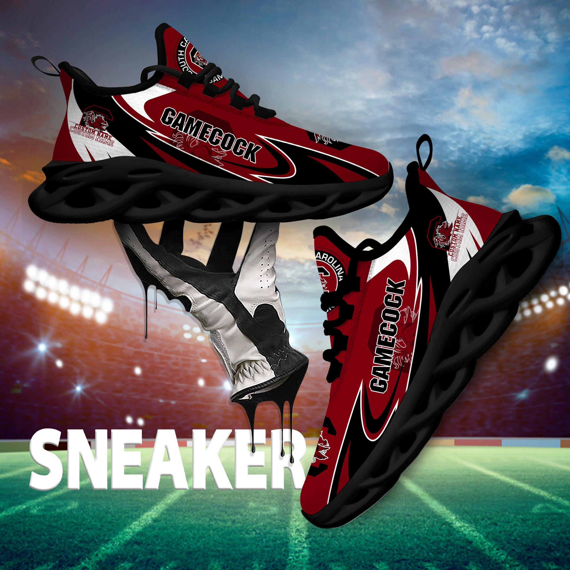 Ideafootwear South Carolina Gamecocks Max Soul Shoes Sneakers For Men And Women