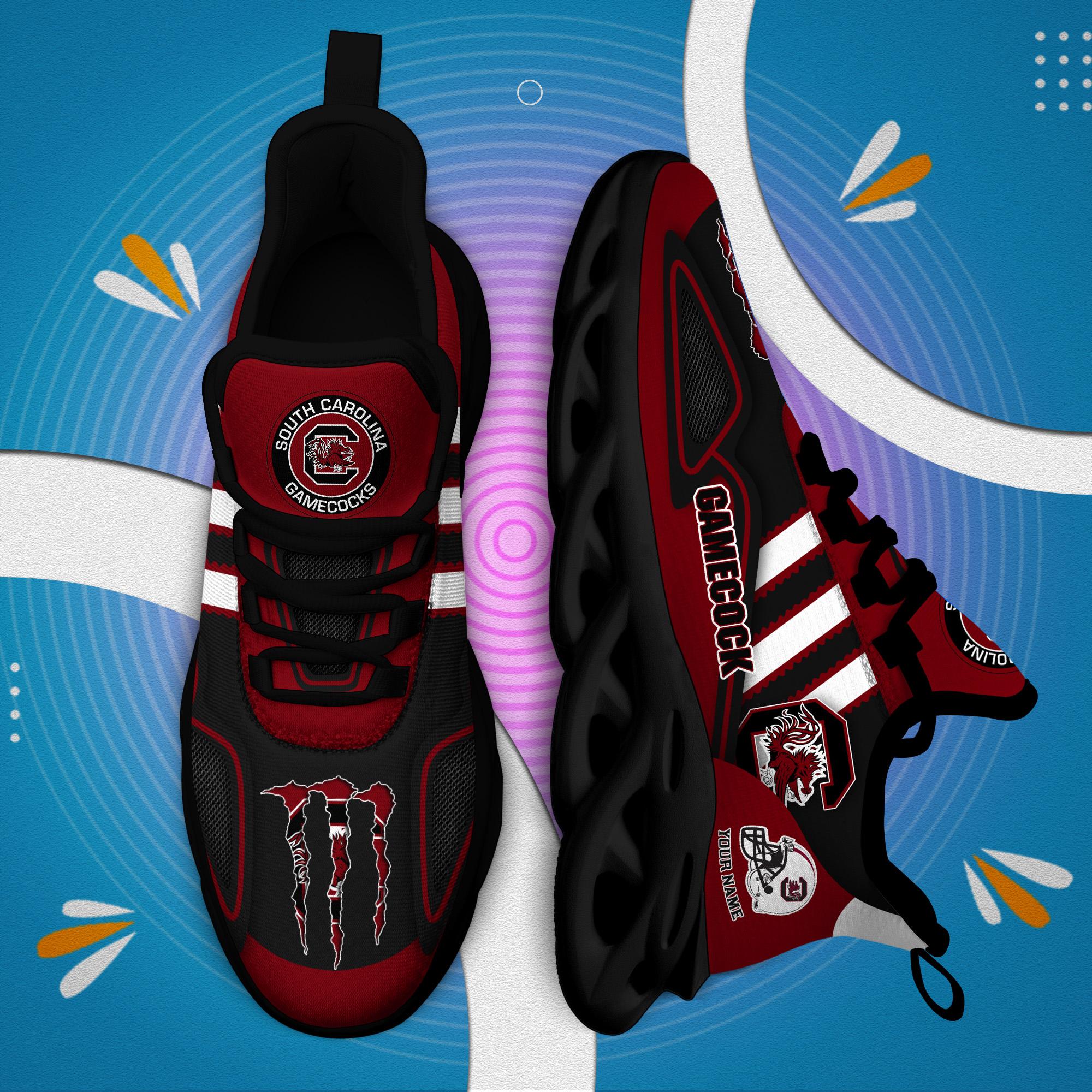 Ideafootwear South Carolina Gamecocks Max Soul Shoes Sneakers For Men And Women