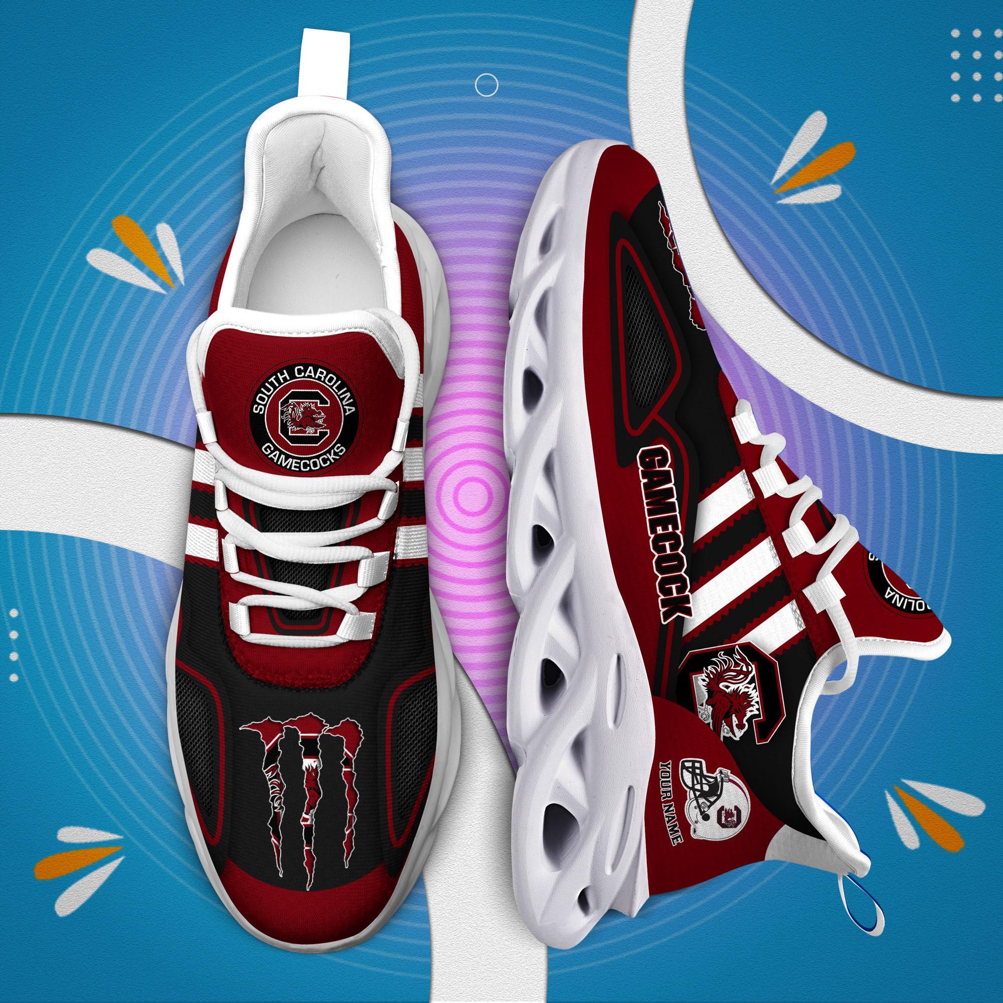 Ideafootwear South Carolina Gamecocks Max Soul Shoes Sneakers For Men And Women
