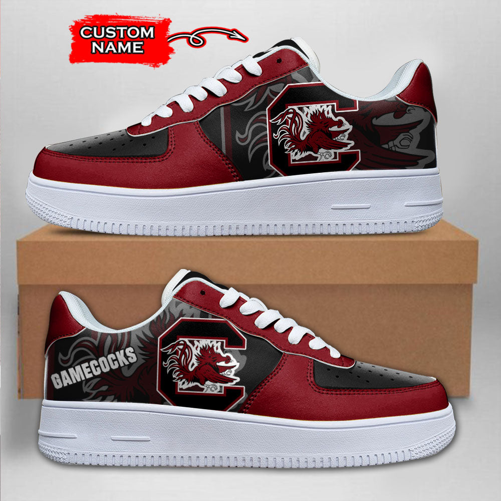 Ideafootwear South Carolina Gamecocks NCAA Air Low-Top Sneakers Shoes For Men And Women