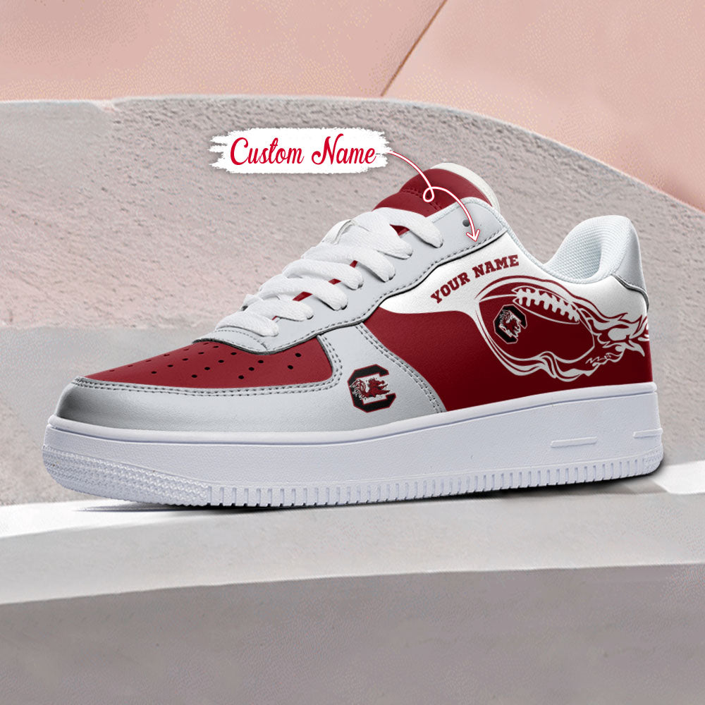 Ideafootwear South Carolina Gamecocks NCAA Air Low-Top Sneakers Shoes For Men And Women