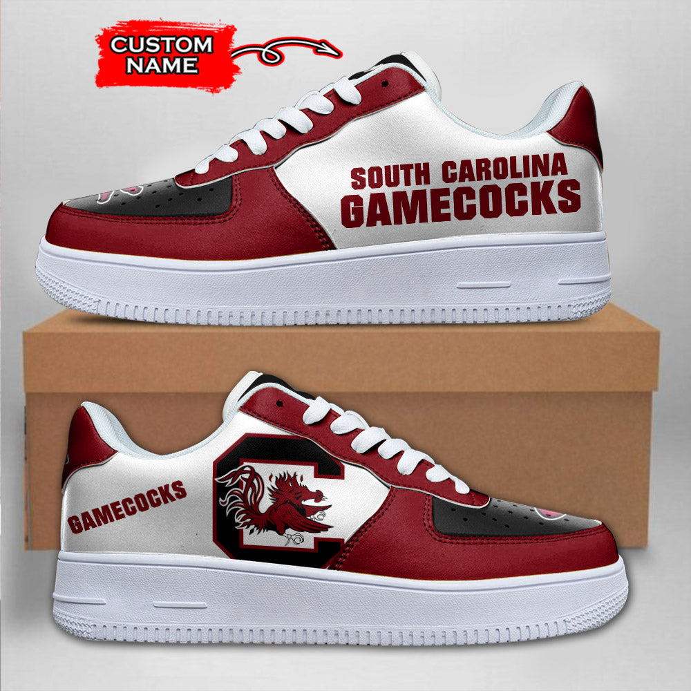 Ideafootwear South Carolina Gamecocks NCAA Air Low-Top Sneakers Shoes For Men And Women