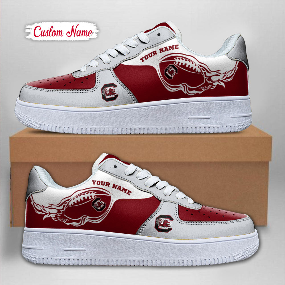 Ideafootwear South Carolina Gamecocks NCAA Air Low-Top Sneakers Shoes For Men And Women