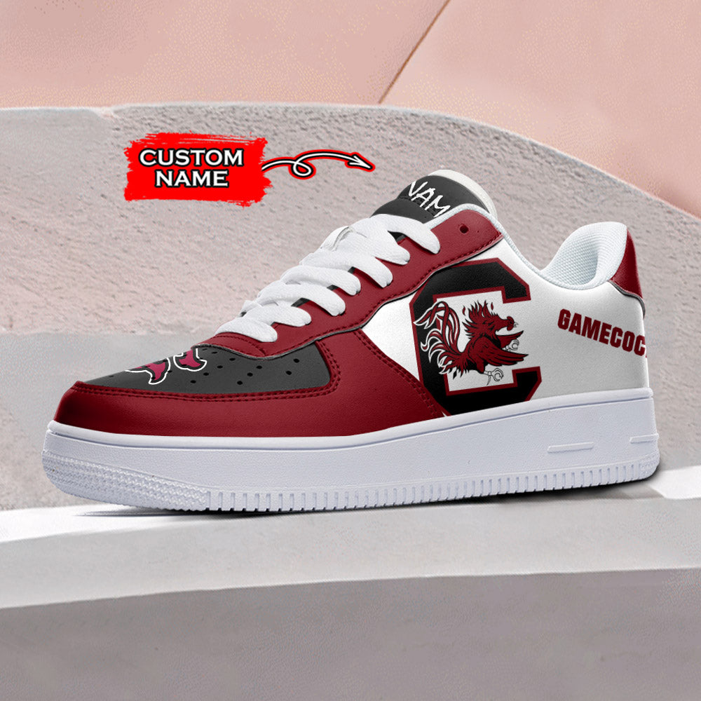 Ideafootwear South Carolina Gamecocks NCAA Air Low-Top Sneakers Shoes For Men And Women