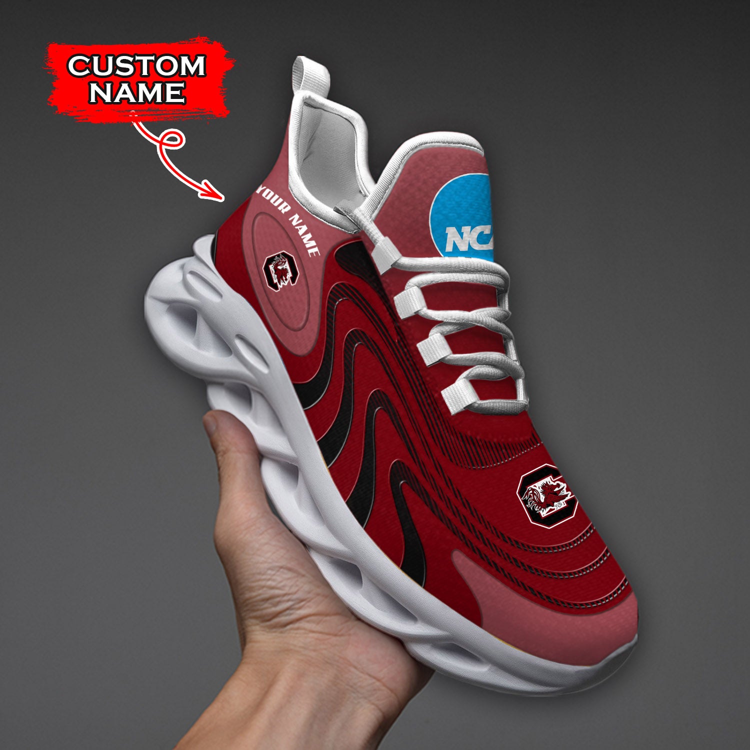 Ideafootwear South Carolina Gamecocks NCAA Max Soul Shoes Sneakers For Men And Women