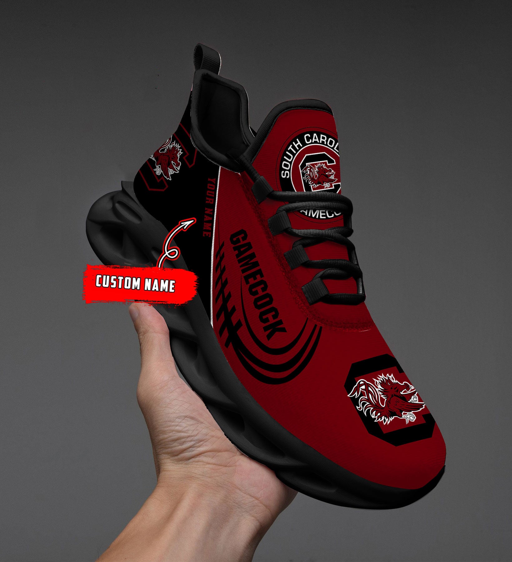 Ideafootwear South Carolina Gamecocks NCAA Max Soul Shoes Sneakers For Men And Women
