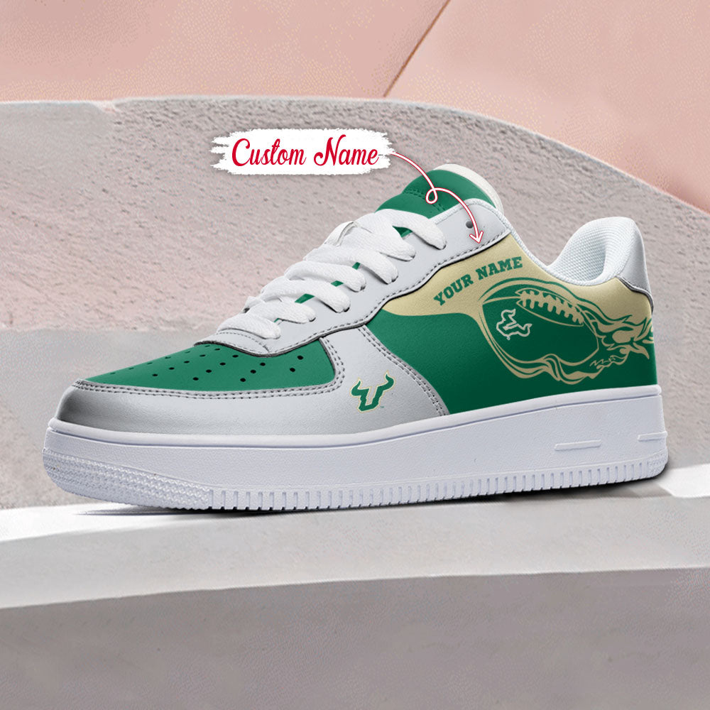Ideafootwear South Florida Bulls NCAA Air Low-Top Sneakers Shoes For Men And Women