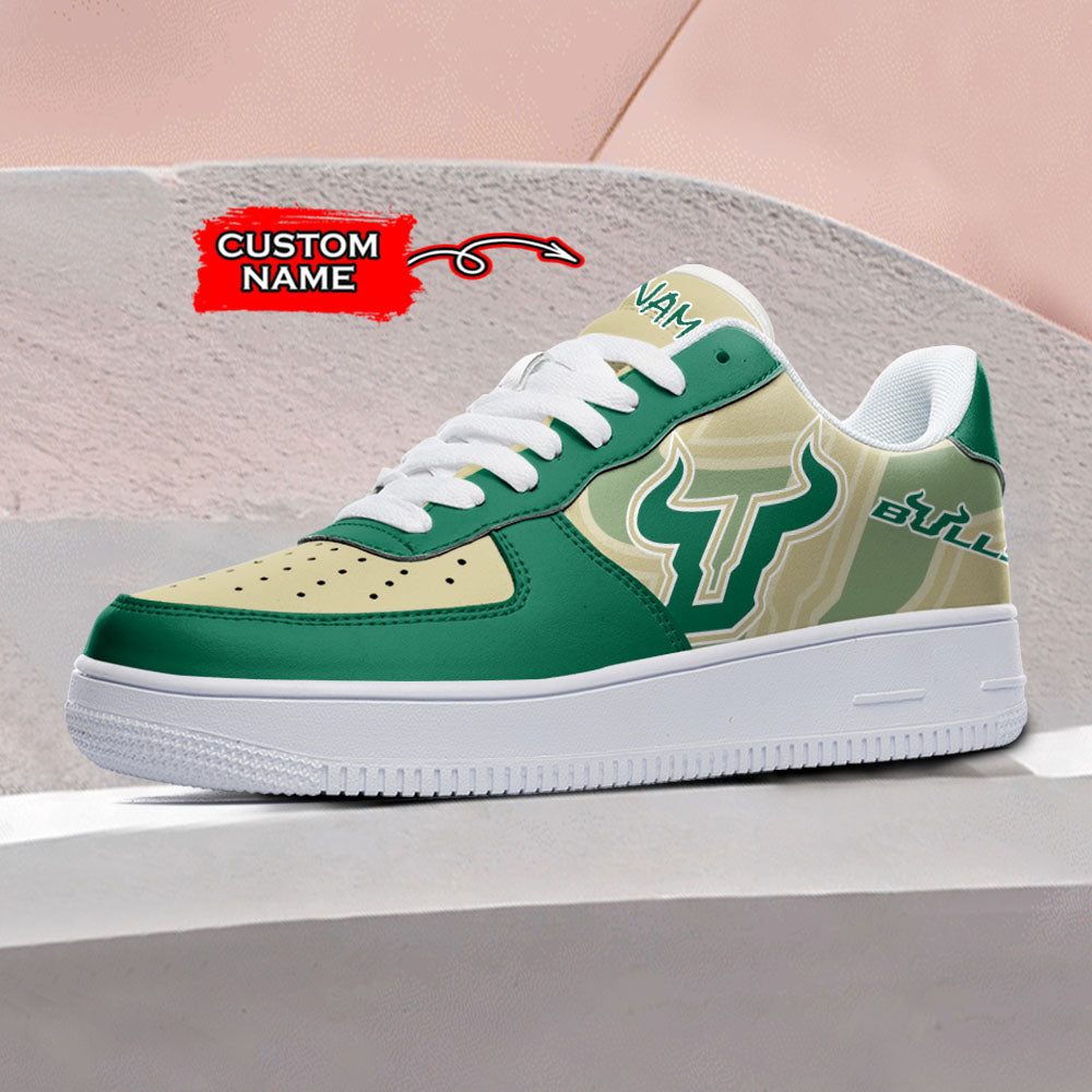 Ideafootwear South Florida Bulls NCAA Air Low-Top Sneakers Shoes For Men And Women