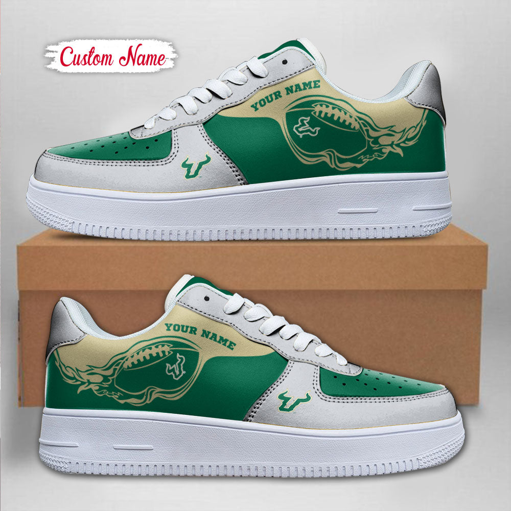 Ideafootwear South Florida Bulls NCAA Air Low-Top Sneakers Shoes For Men And Women