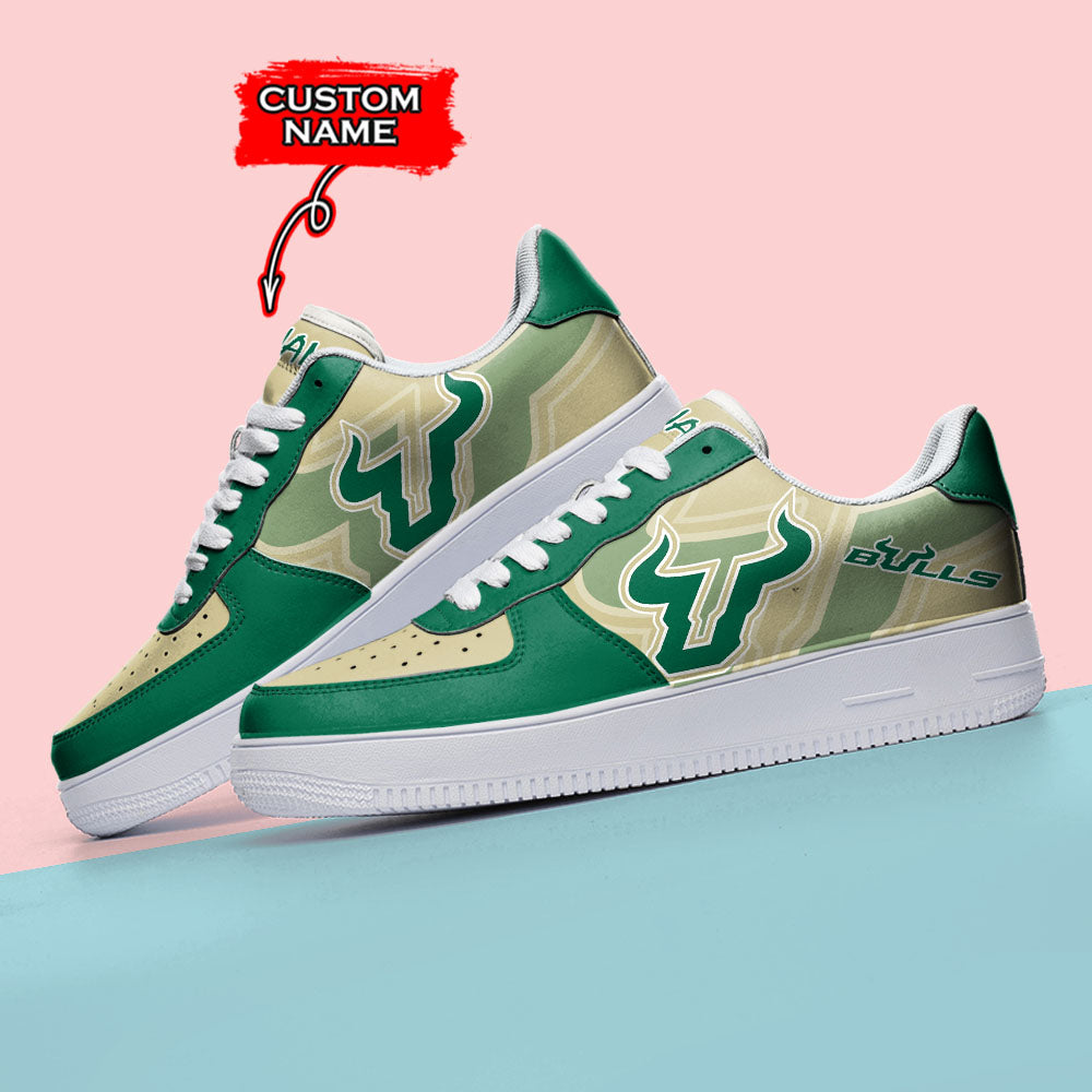 Ideafootwear South Florida Bulls NCAA Air Low-Top Sneakers Shoes For Men And Women