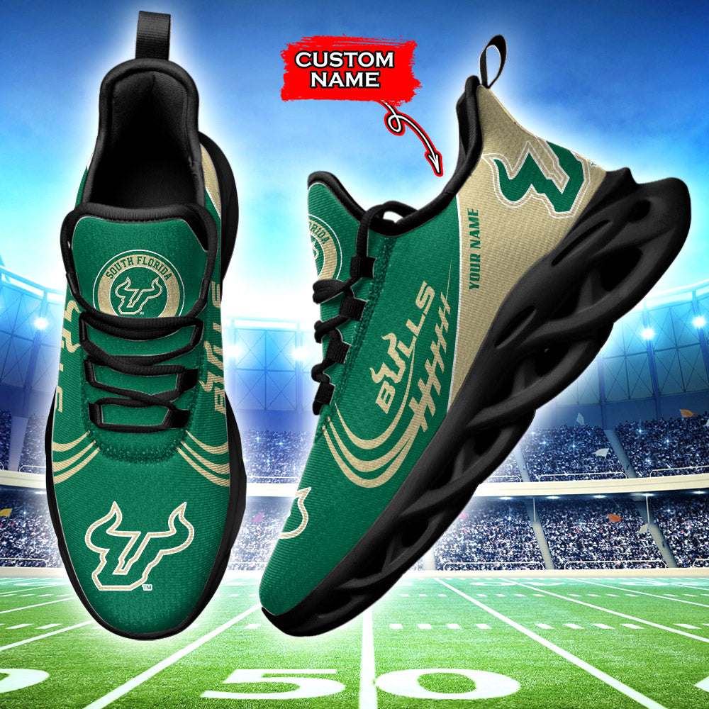 Ideafootwear South Florida Bulls NCAA Max Soul Shoes Sneakers For Men And Women
