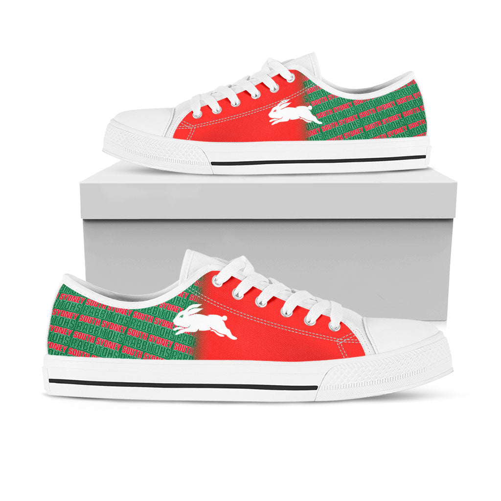 Ideafootwear South Sydney Rabbitohs Low Top Canvas Sneakers Shoes For Men And Women