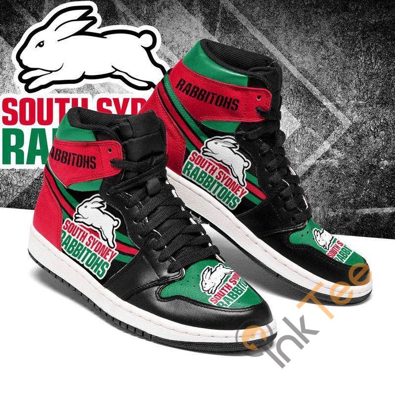 Ideafootwear South Sydney Rabbitohs NRL AJ1 High Sneakers Shoes For Men And Women