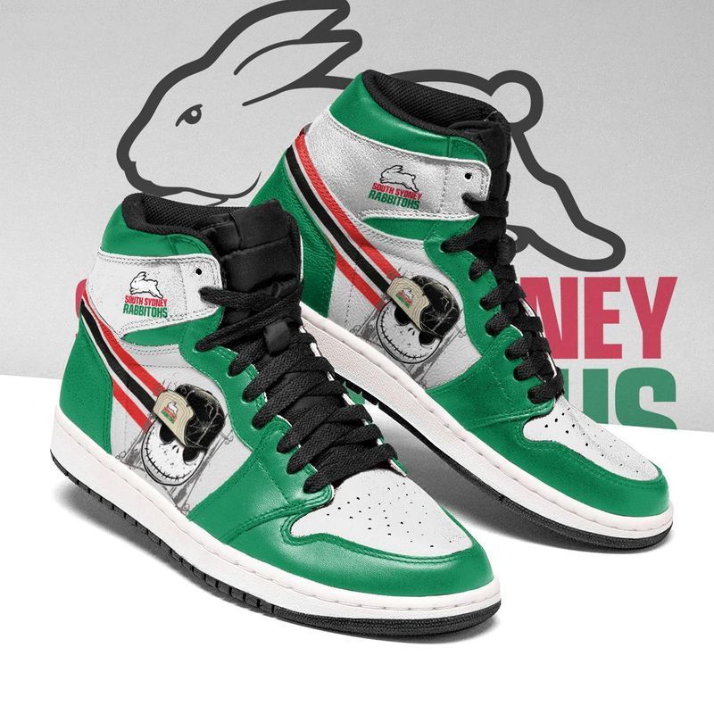 Ideafootwear South Sydney Rabbitohs NRL AJ1 High Sneakers Shoes For Men And Women
