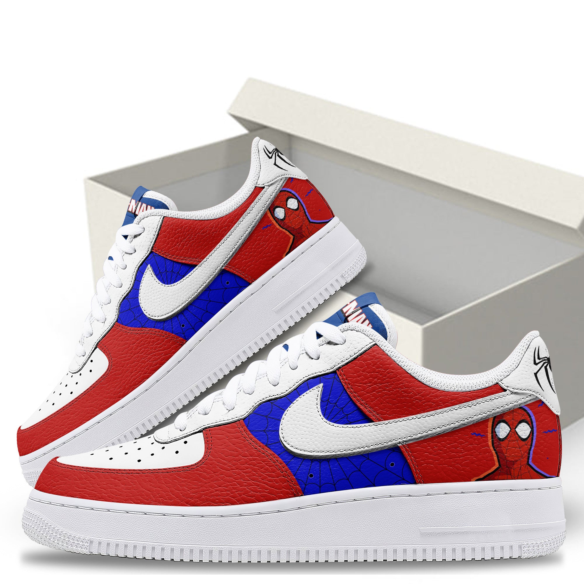 Ideafootwear Spider Man Air Low-Top Sneakers Shoes For Men And Women
