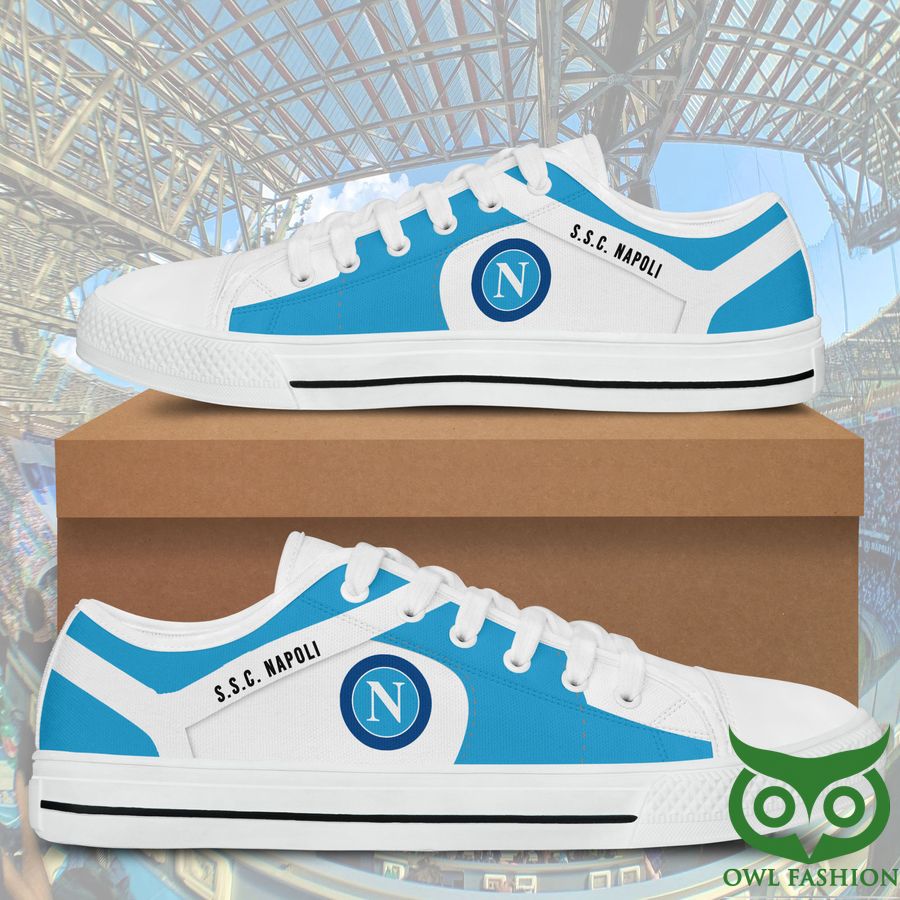 Ideafootwear SSC Napoli Low Top Canvas Sneakers Shoes For Men And Women