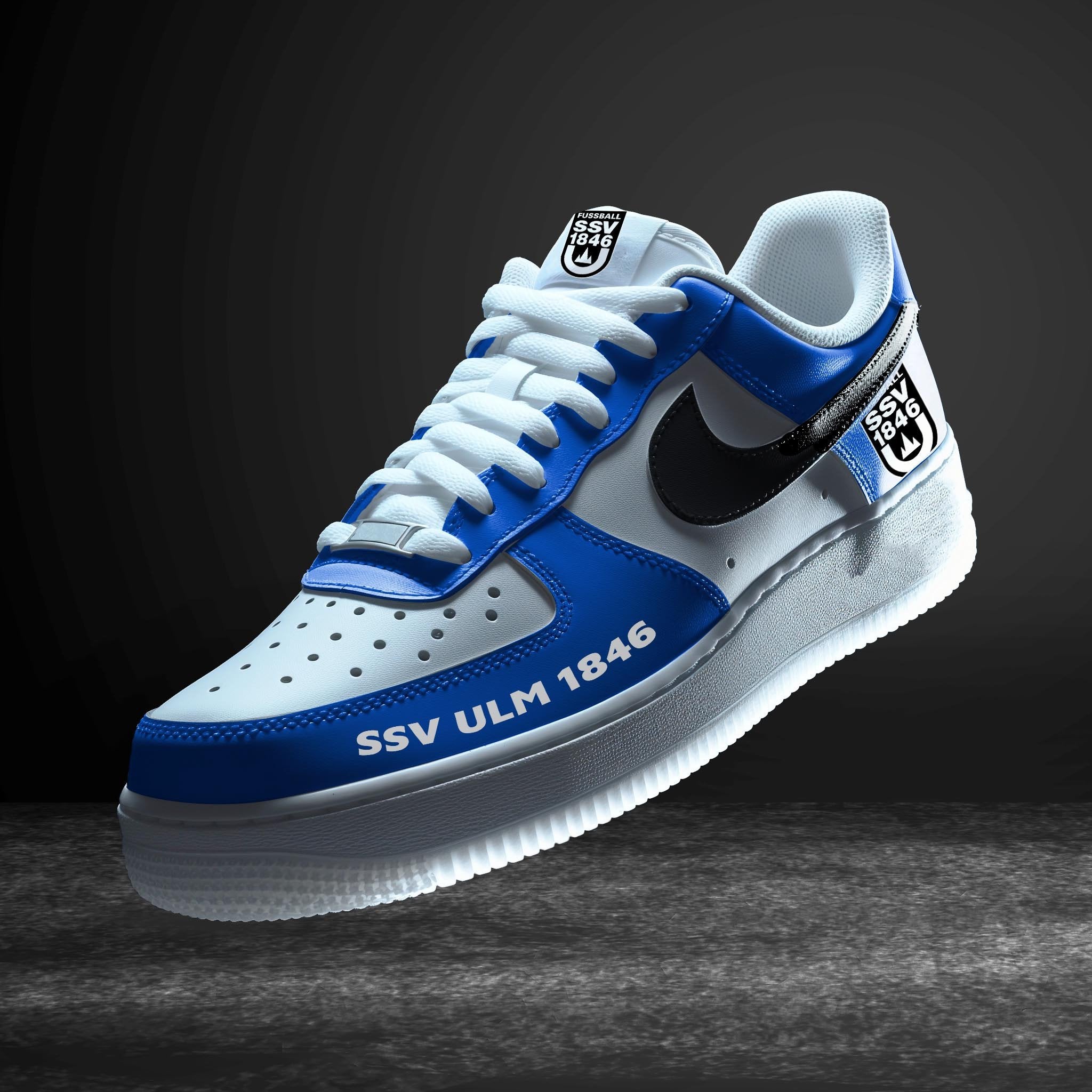 Ideafootwear SSV Ulm Bundesliga Air Low-Top Sneakers Shoes For Men And Women