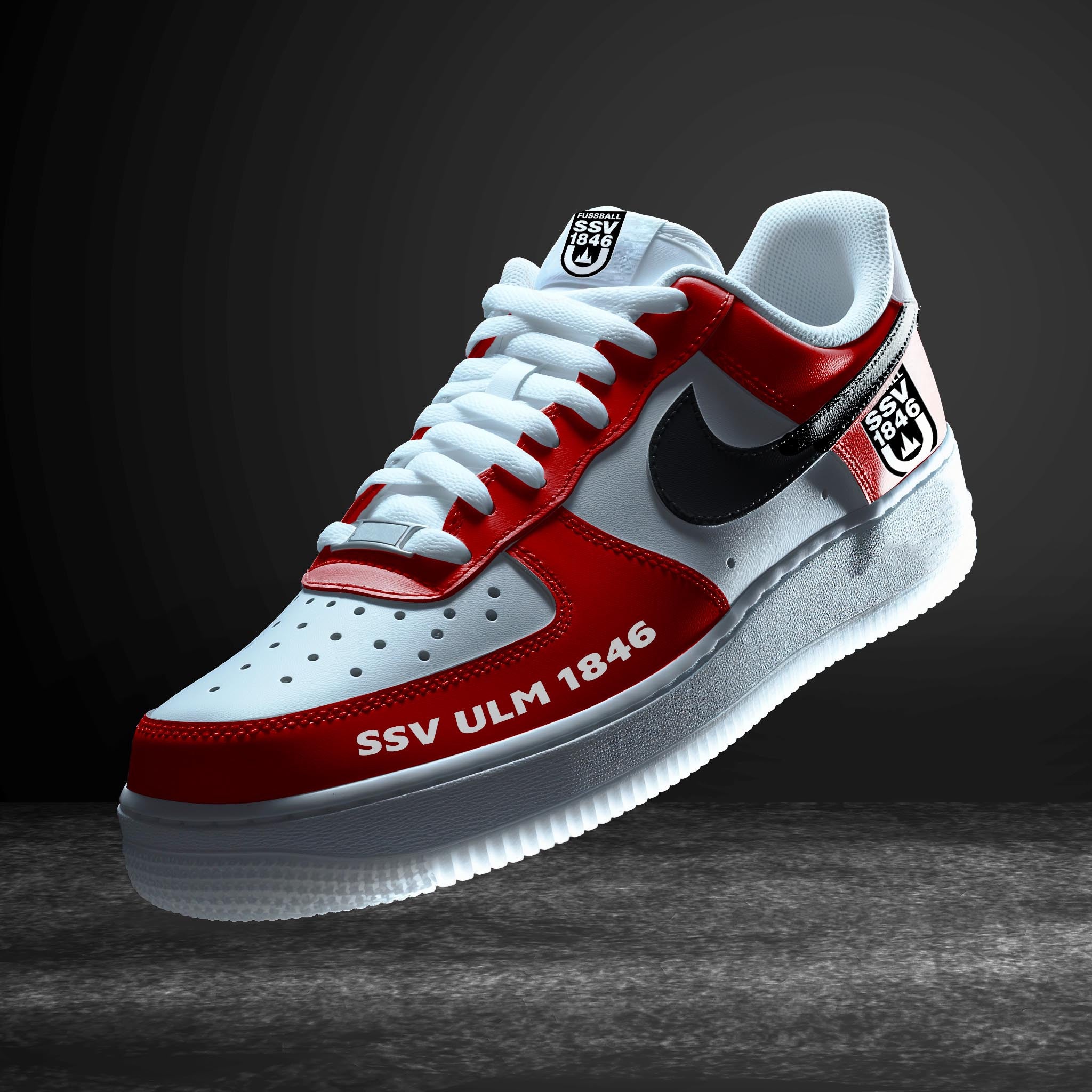 Ideafootwear SSV Ulm Bundesliga Air Low-Top Sneakers Shoes For Men And Women