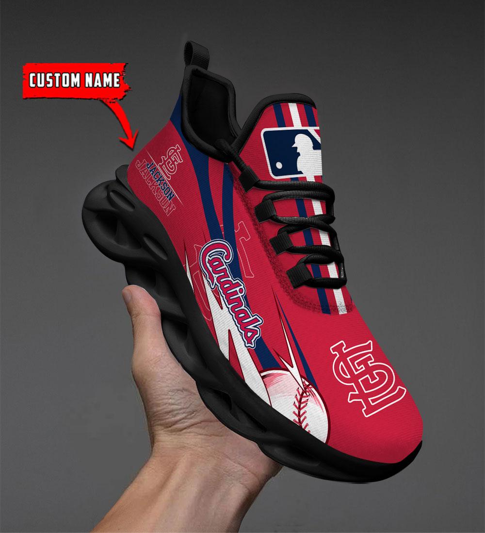 Ideafootwear St Louis Cardinals Max Soul Shoes Sneakers For Men And Women