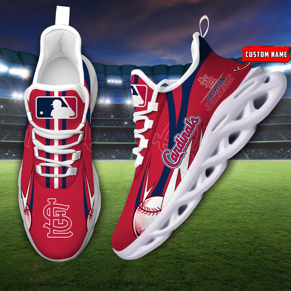 Ideafootwear St Louis Cardinals Max Soul Shoes Sneakers For Men And Women
