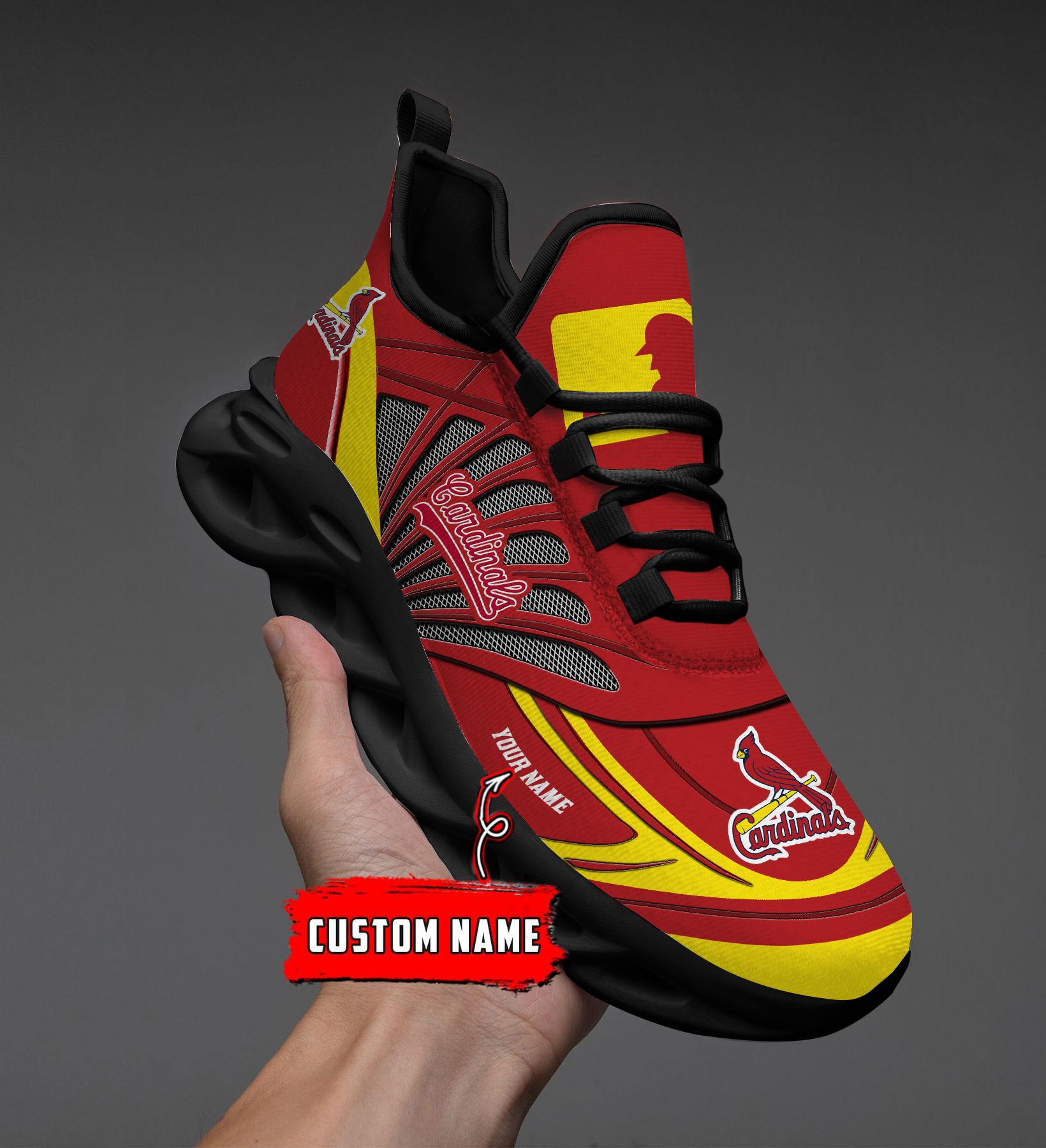 Ideafootwear St Louis Cardinals Max Soul Shoes Sneakers For Men And Women