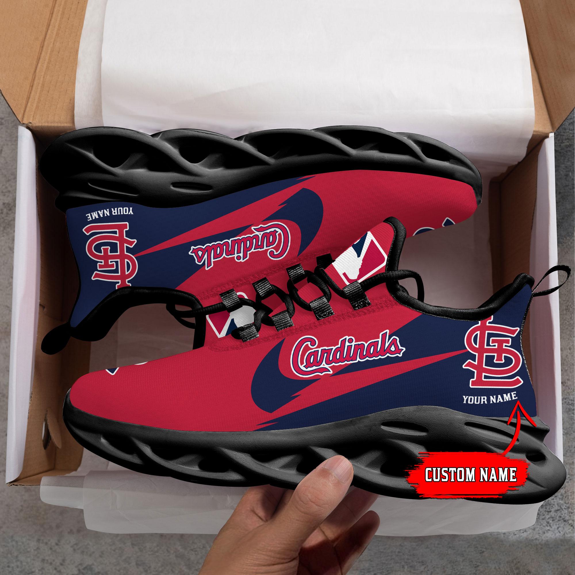 Ideafootwear St Louis Cardinals Max Soul Shoes Sneakers For Men And Women