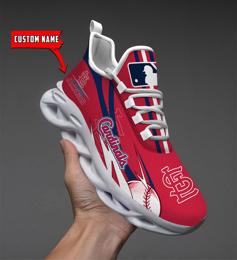 Ideafootwear St Louis Cardinals Max Soul Shoes Sneakers For Men And Women