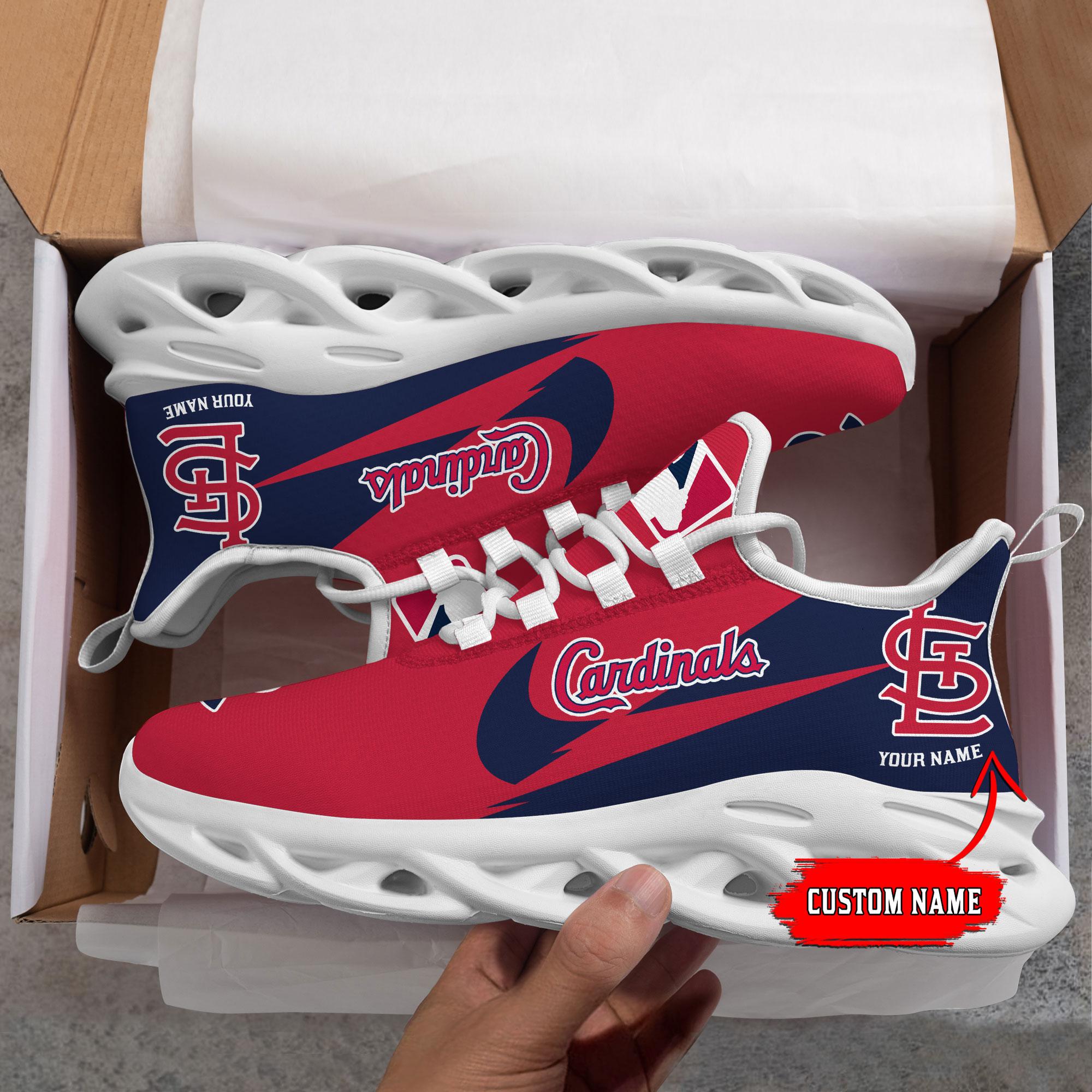 Ideafootwear St Louis Cardinals Max Soul Shoes Sneakers For Men And Women