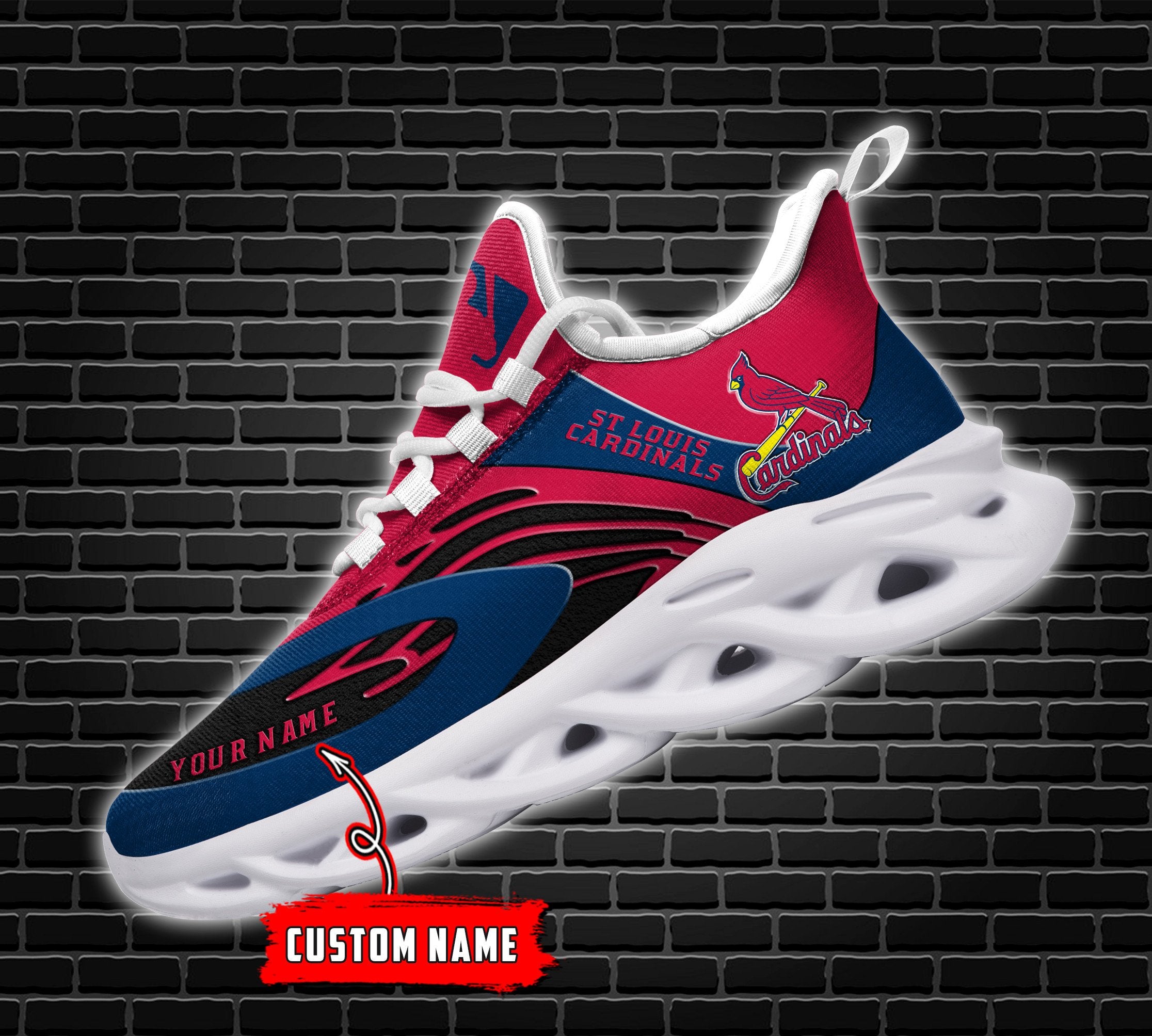 Ideafootwear St Louis Cardinals Max Soul Shoes Sneakers For Men And Women