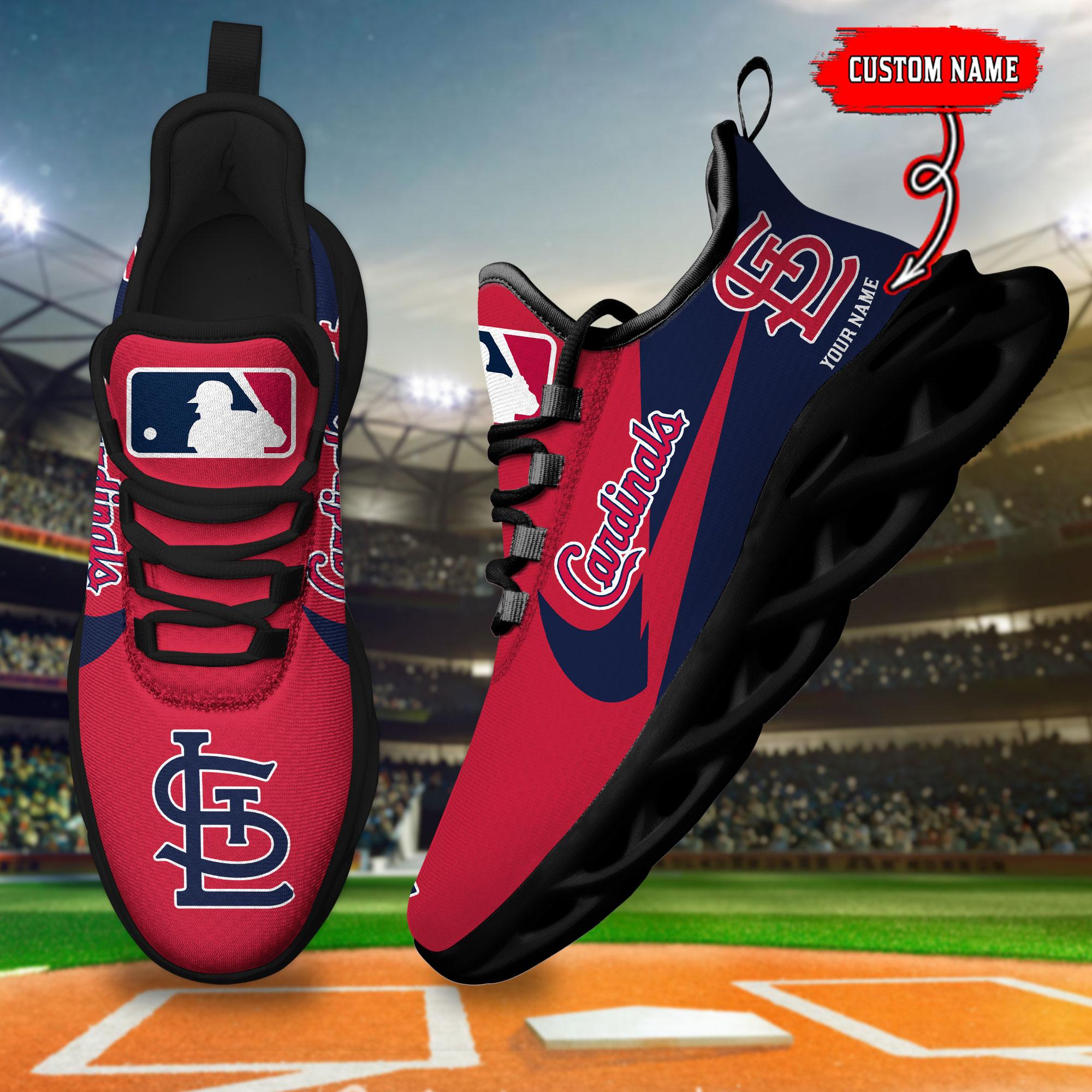 Ideafootwear St Louis Cardinals Max Soul Shoes Sneakers For Men And Women
