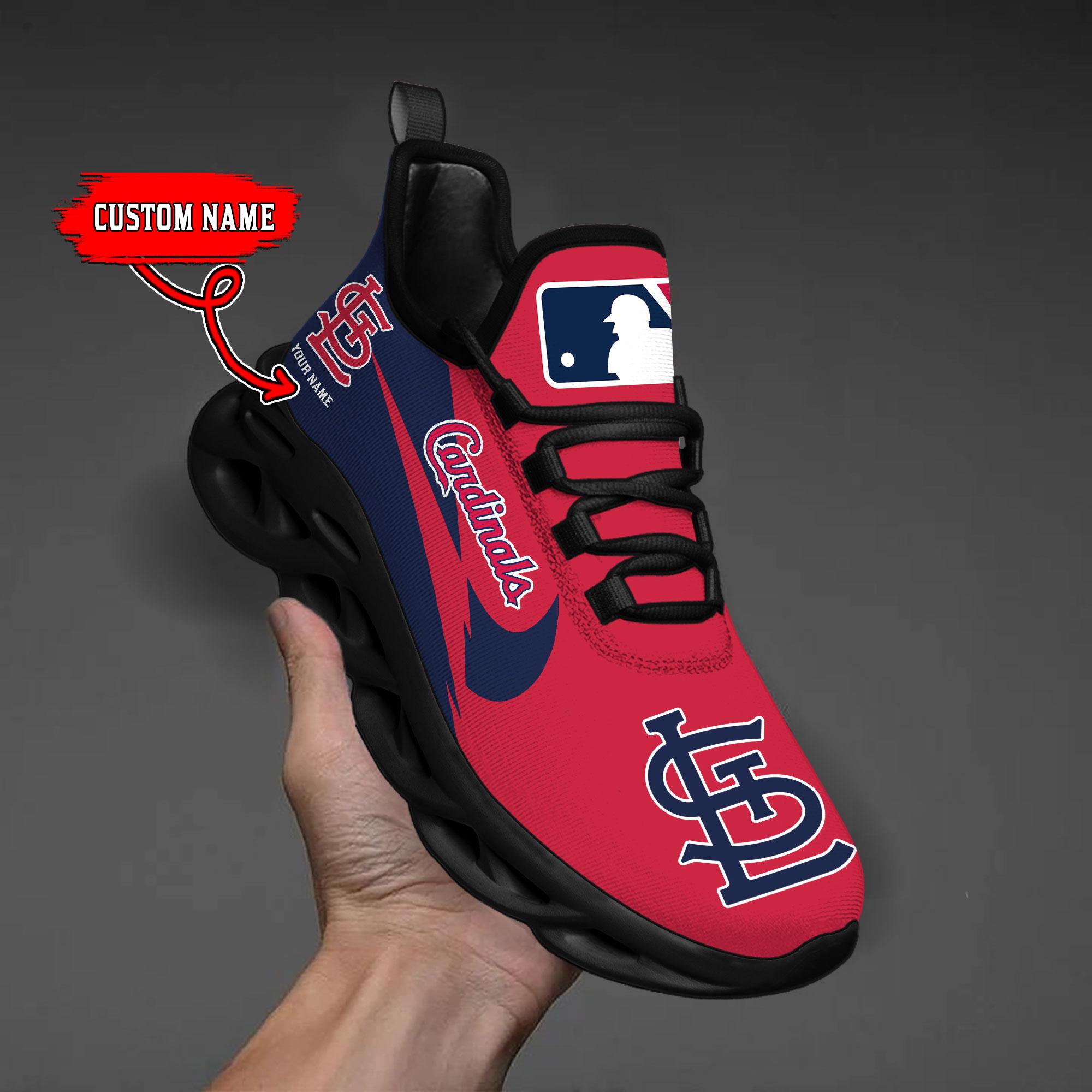 Ideafootwear St Louis Cardinals Max Soul Shoes Sneakers For Men And Women