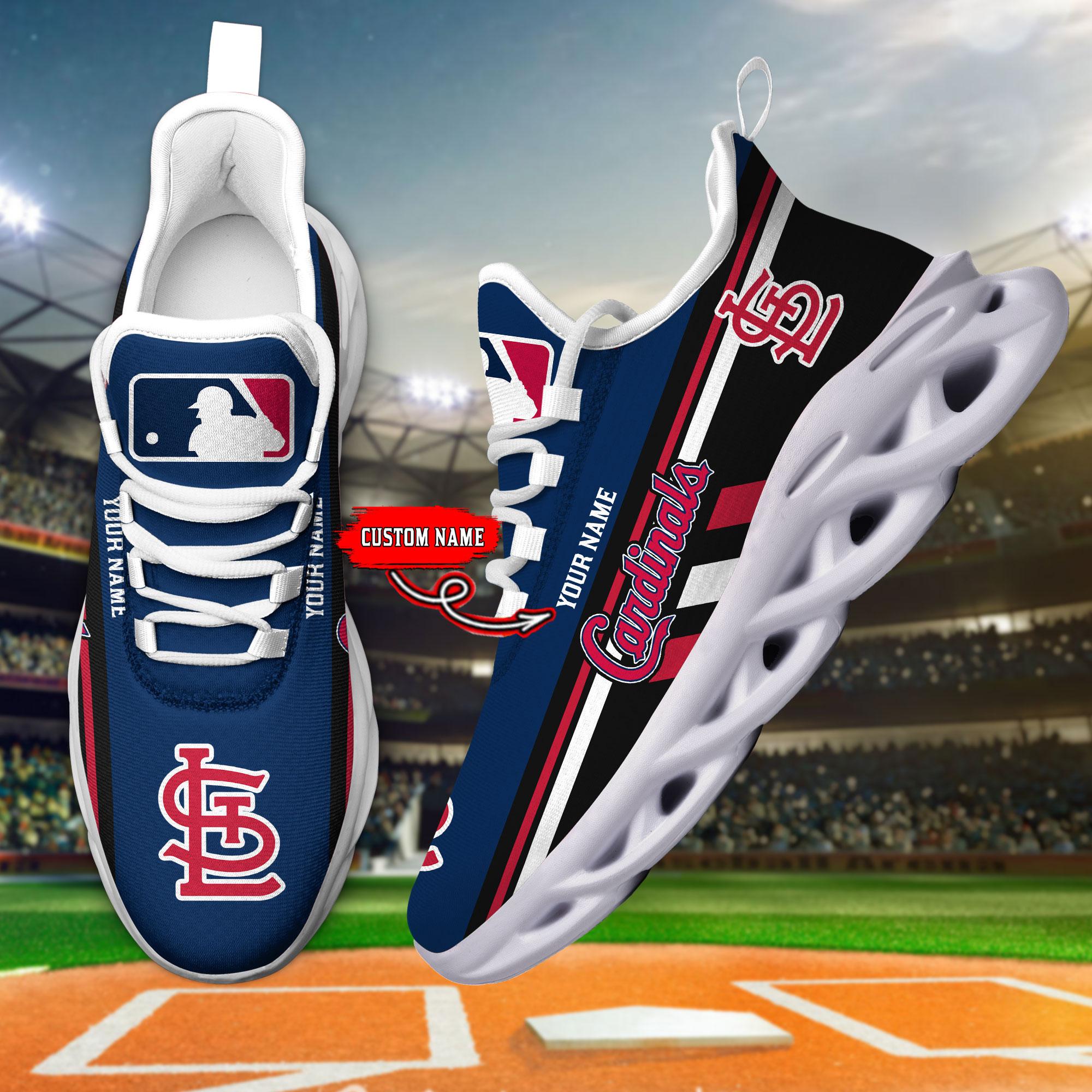 Ideafootwear St Louis Cardinals Max Soul Shoes Sneakers For Men And Women