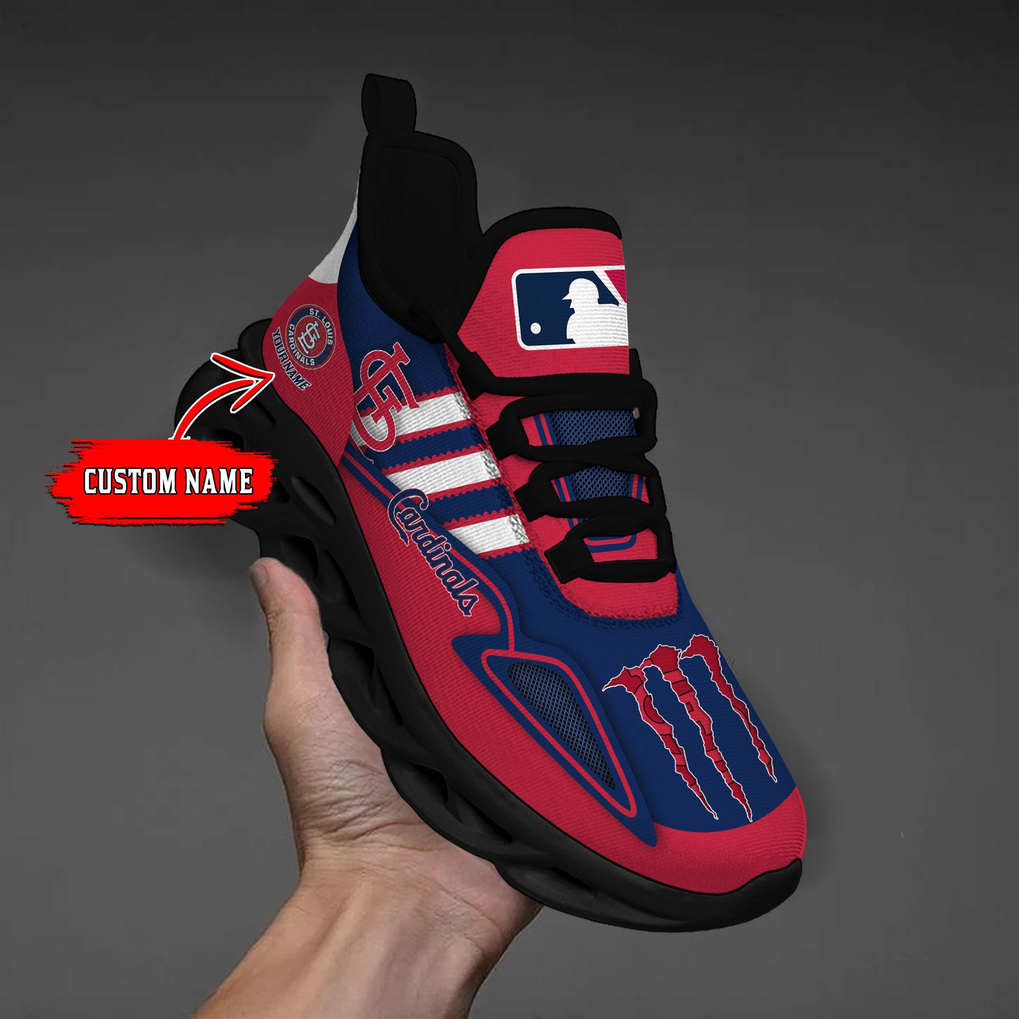 Ideafootwear St Louis Cardinals Max Soul Shoes Sneakers For Men And Women