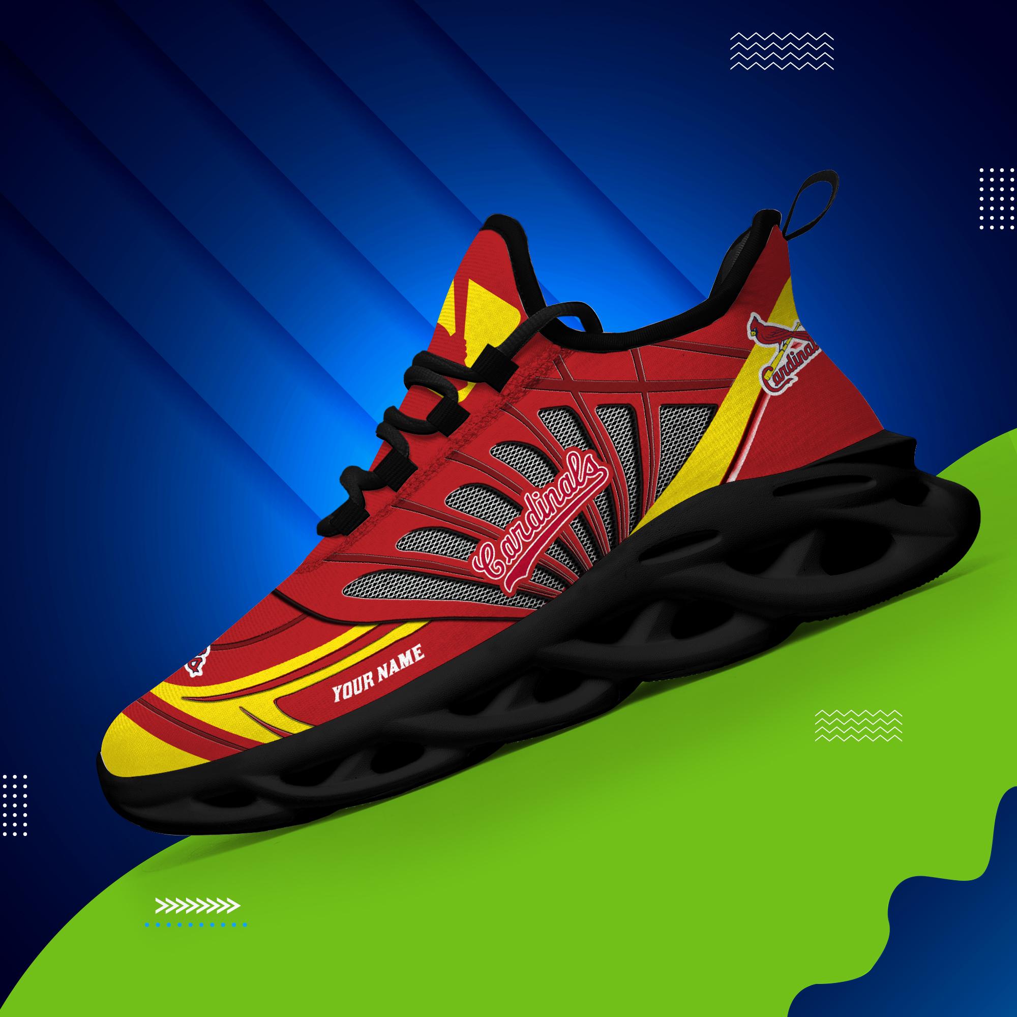 Ideafootwear St Louis Cardinals Max Soul Shoes Sneakers For Men And Women
