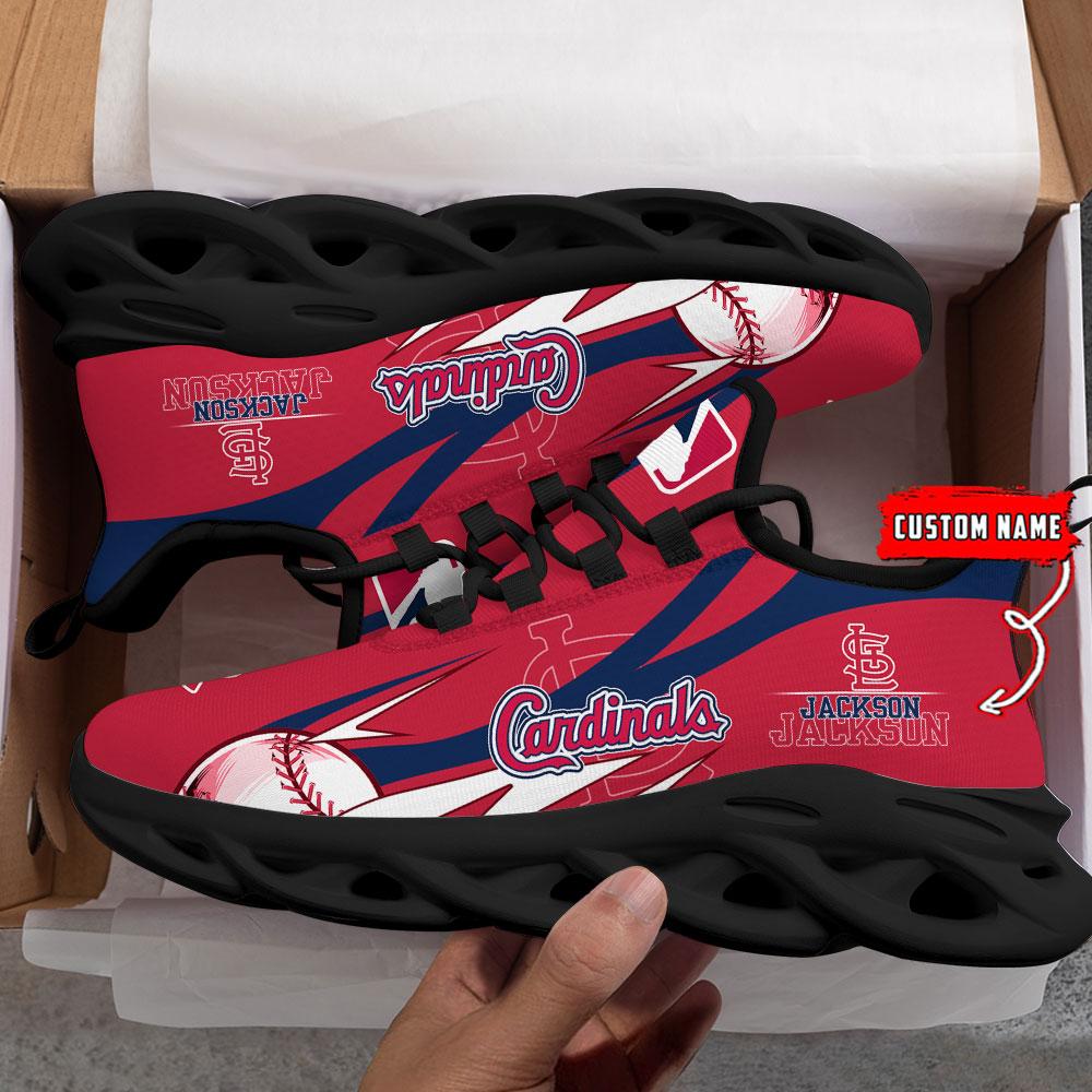 Ideafootwear St Louis Cardinals Max Soul Shoes Sneakers For Men And Women