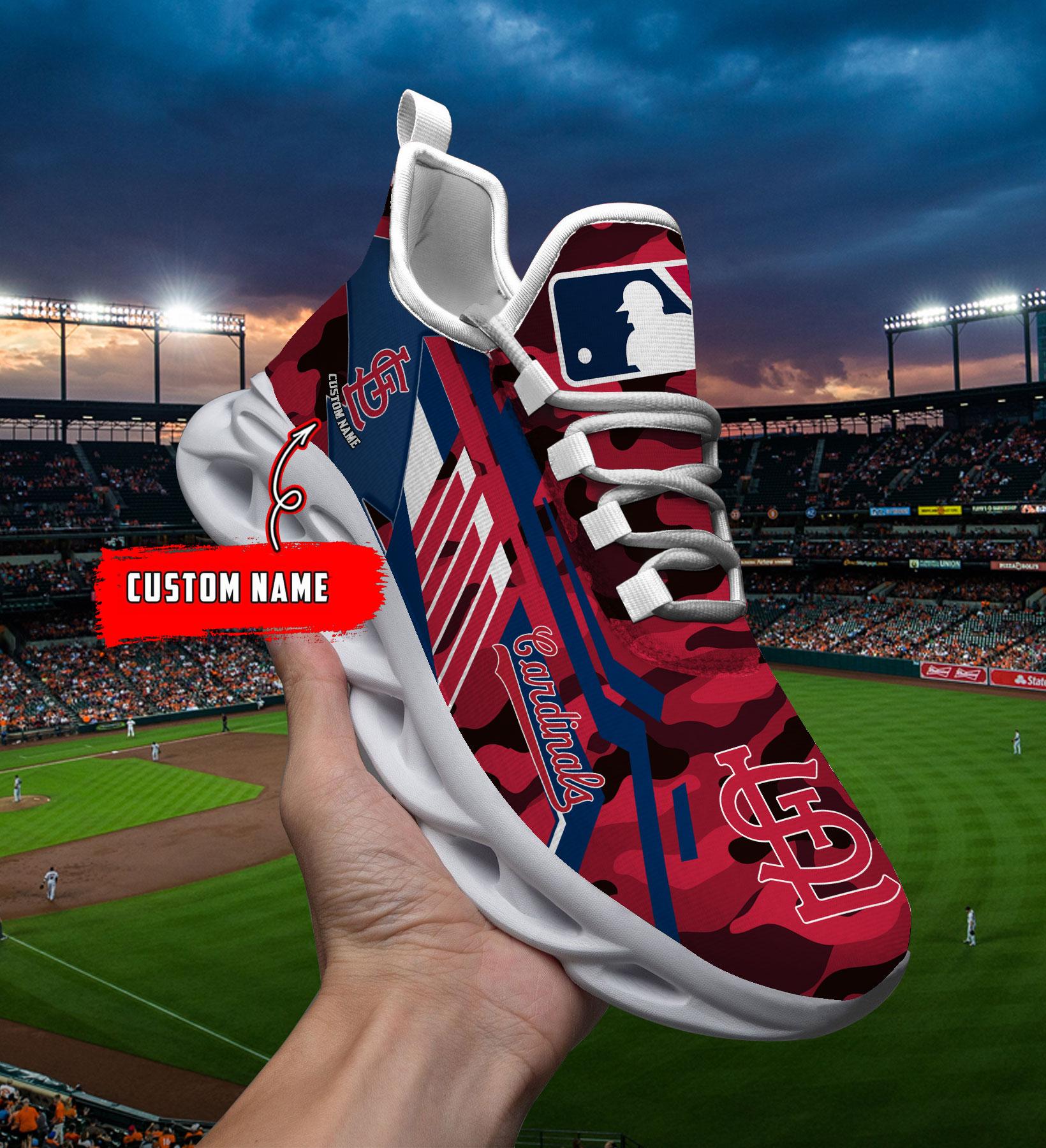 Ideafootwear St Louis Cardinals Max Soul Shoes Sneakers For Men And Women