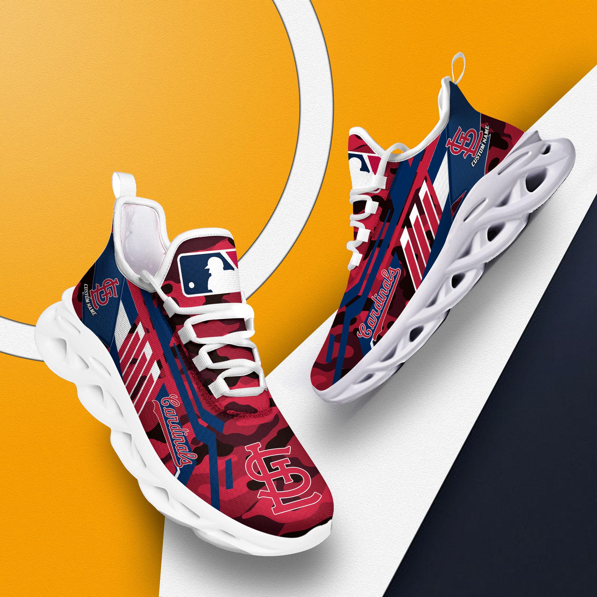 Ideafootwear St Louis Cardinals Max Soul Shoes Sneakers For Men And Women