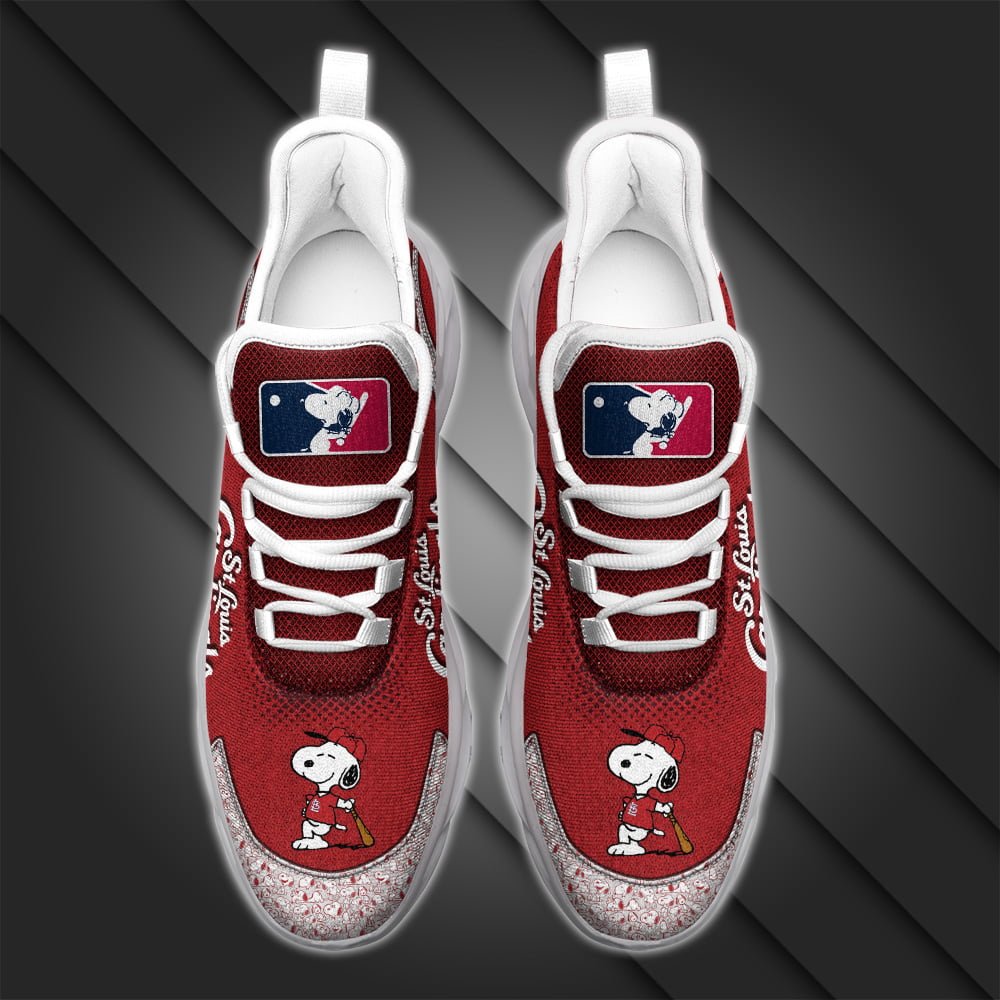 Ideafootwear St Louis Cardinals MLB Max Soul Shoes Sneakers For Men And Women