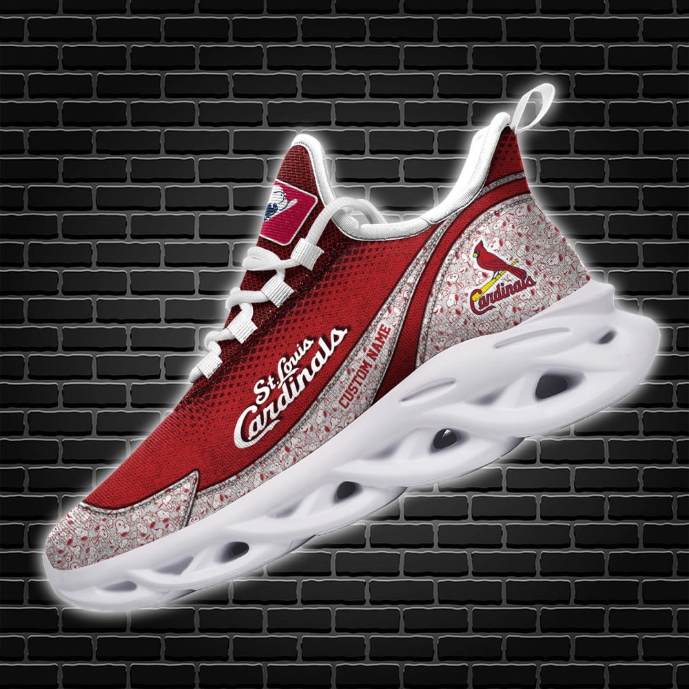 Ideafootwear St Louis Cardinals MLB Max Soul Shoes Sneakers For Men And Women