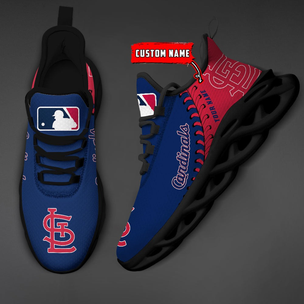 Ideafootwear St Louis Cardinals MLB Max Soul Shoes Sneakers For Men And Women
