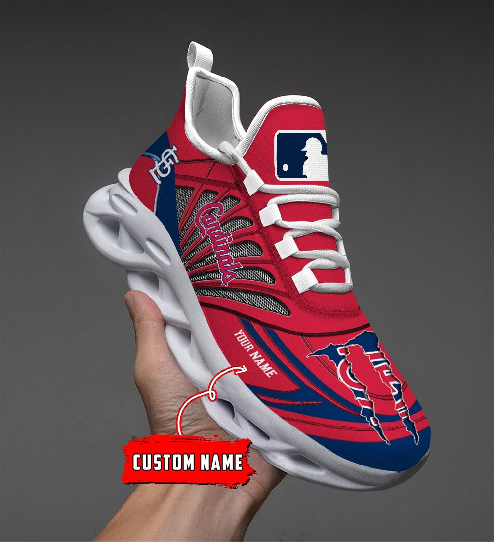 Ideafootwear St Louis Cardinals MLB Max Soul Shoes Sneakers For Men And Women