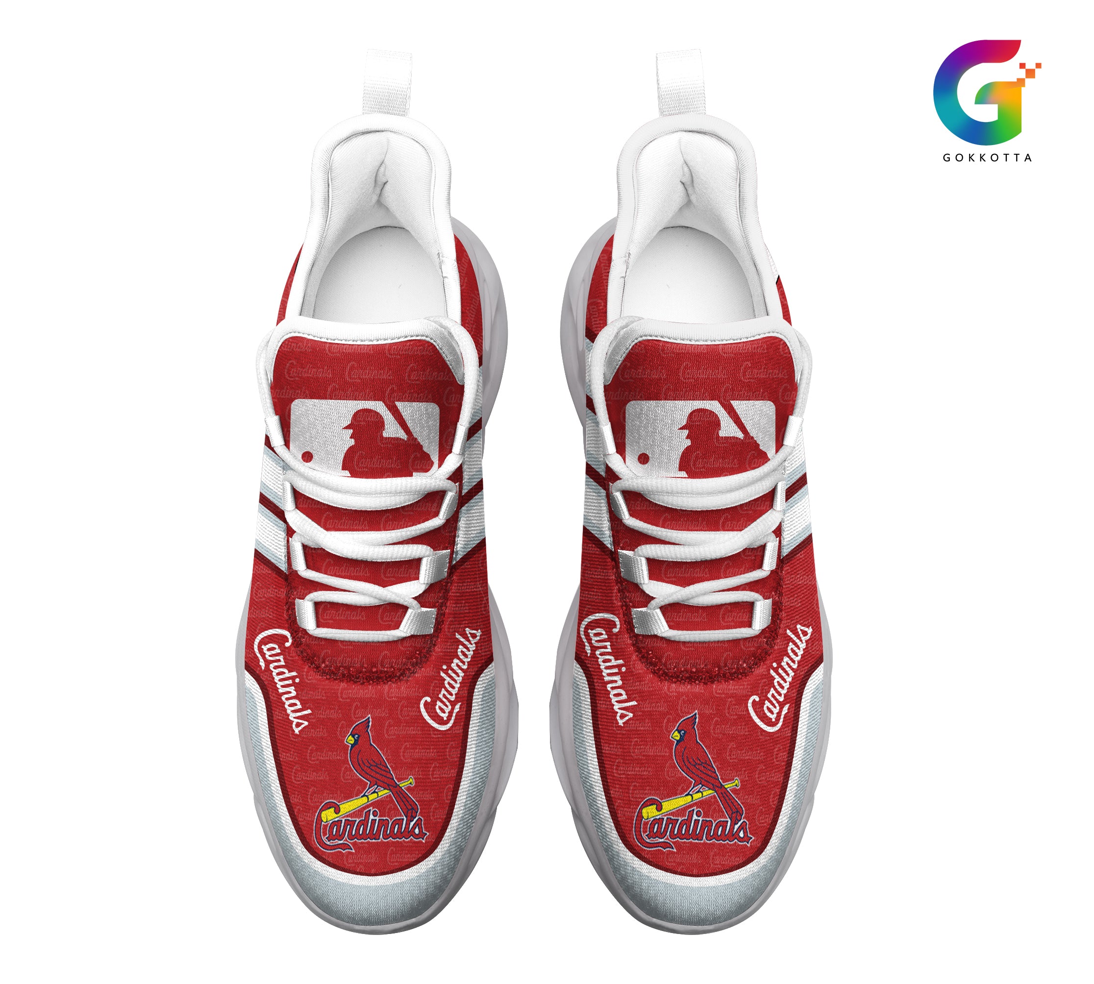 Ideafootwear St Louis Cardinals MLB Max Soul Shoes Sneakers For Men And Women