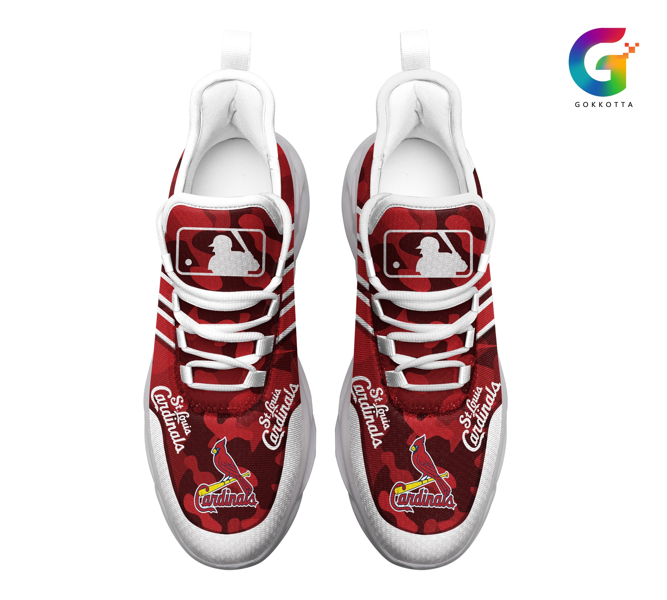 Ideafootwear St Louis Cardinals MLB Max Soul Shoes Sneakers For Men And Women