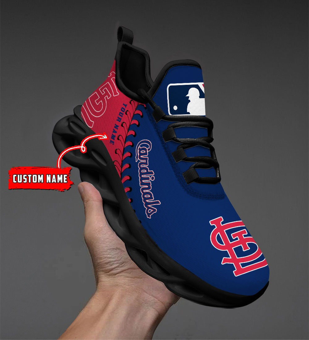 Ideafootwear St Louis Cardinals MLB Max Soul Shoes Sneakers For Men And Women