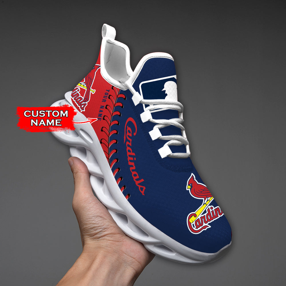 Ideafootwear St Louis Cardinals MLB Max Soul Shoes Sneakers For Men And Women