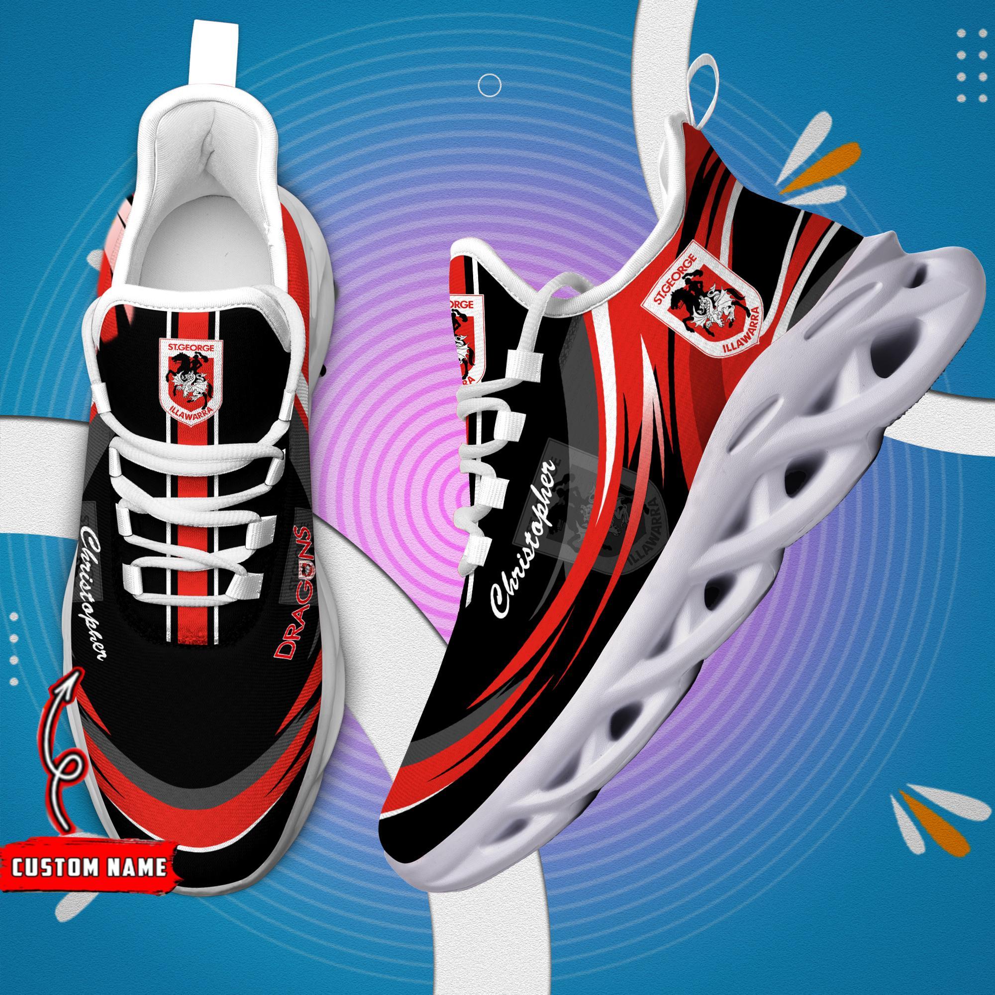 Ideafootwear St. George Illawarra Dragons Max Soul Shoes Sneakers For Men And Women