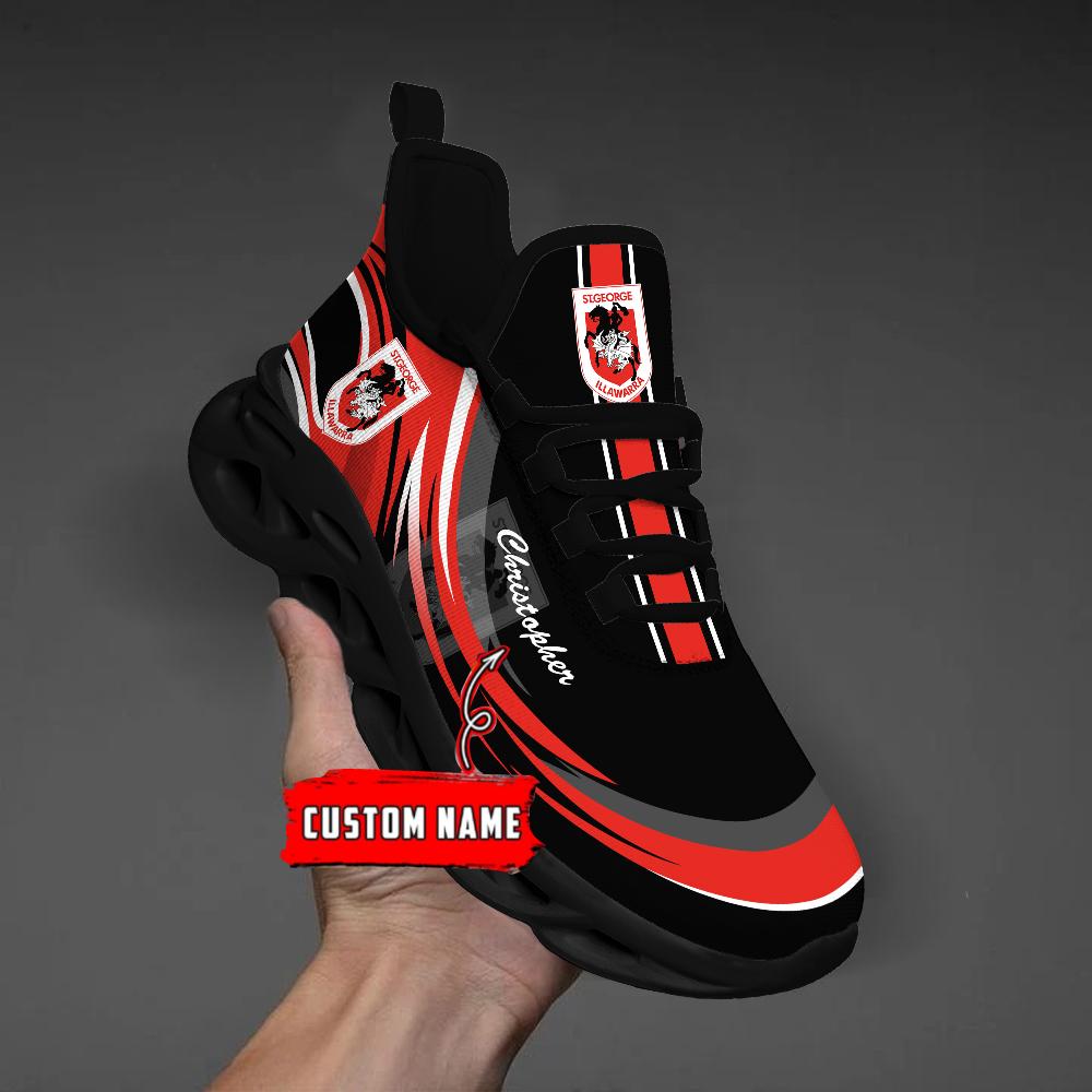 Ideafootwear St. George Illawarra Dragons Max Soul Shoes Sneakers For Men And Women