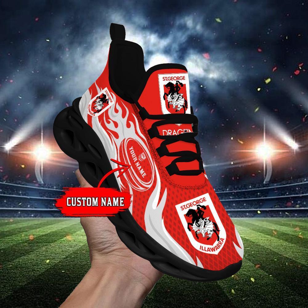 Ideafootwear St. George Illawarra Dragons Max Soul Shoes Sneakers For Men And Women