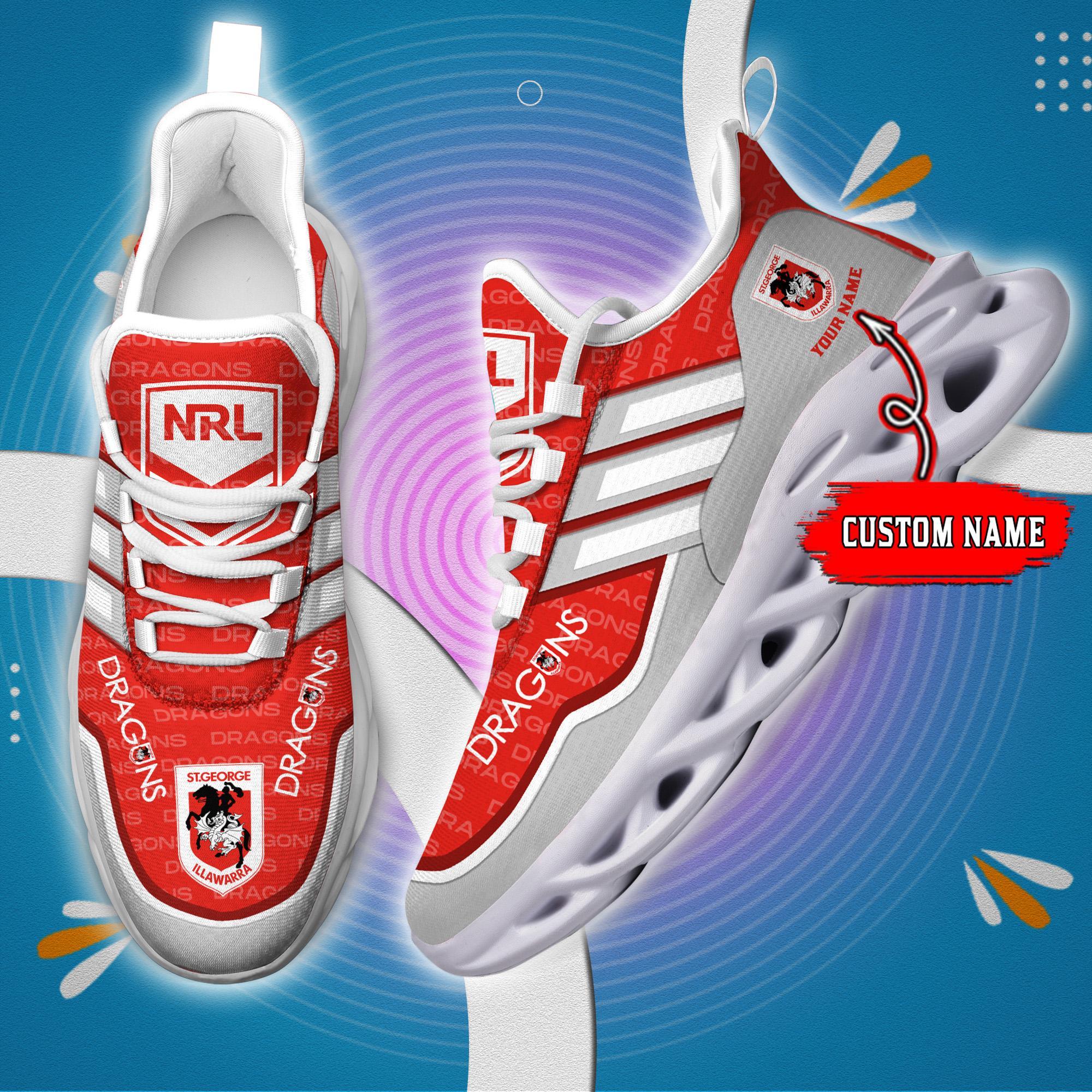 Ideafootwear St. George Illawarra Dragons Max Soul Shoes Sneakers For Men And Women
