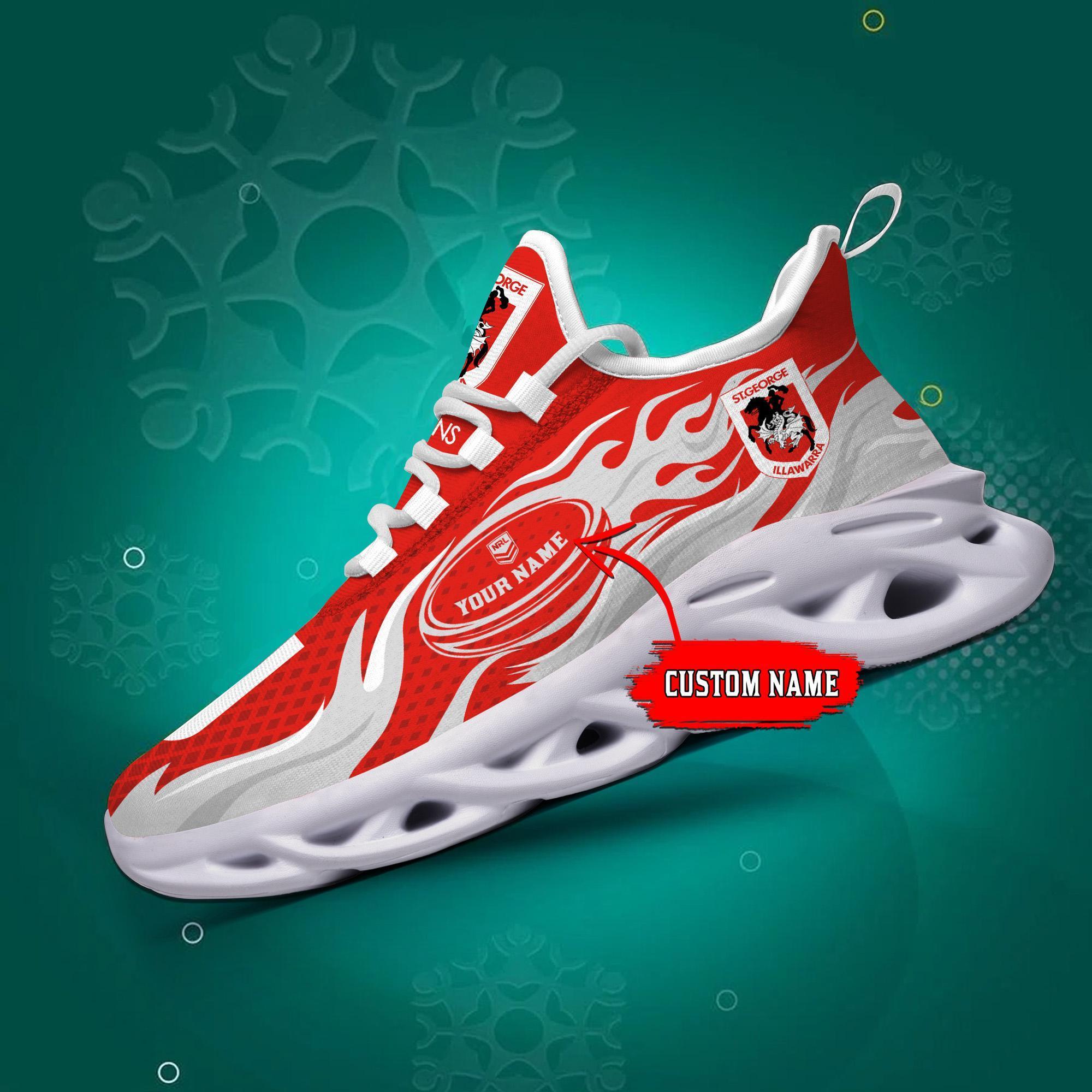 Ideafootwear St. George Illawarra Dragons Max Soul Shoes Sneakers For Men And Women
